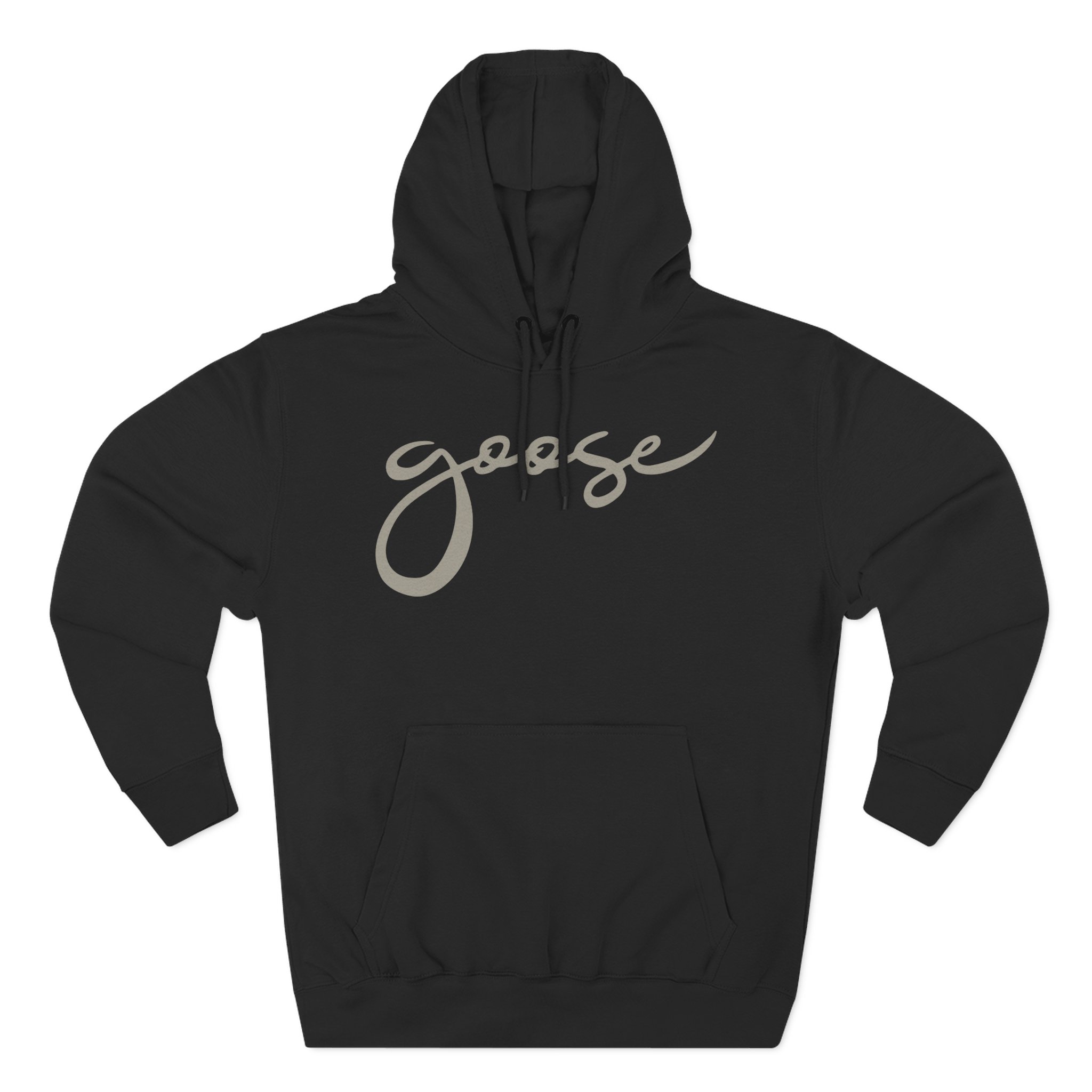 Goose Logo Three-Panel Fleece Hoodie