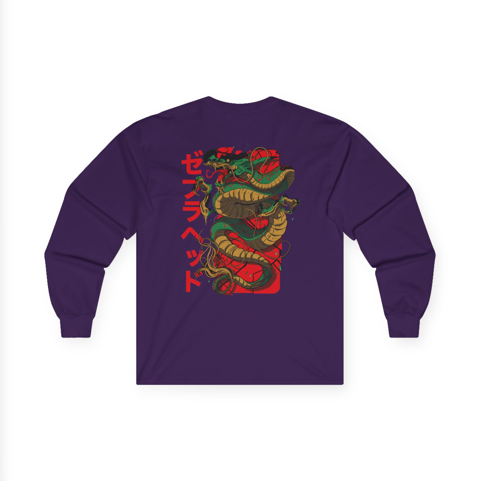 Zebrahead Japanese Dragon Unisex Ultra Cotton Long Sleeve Tee