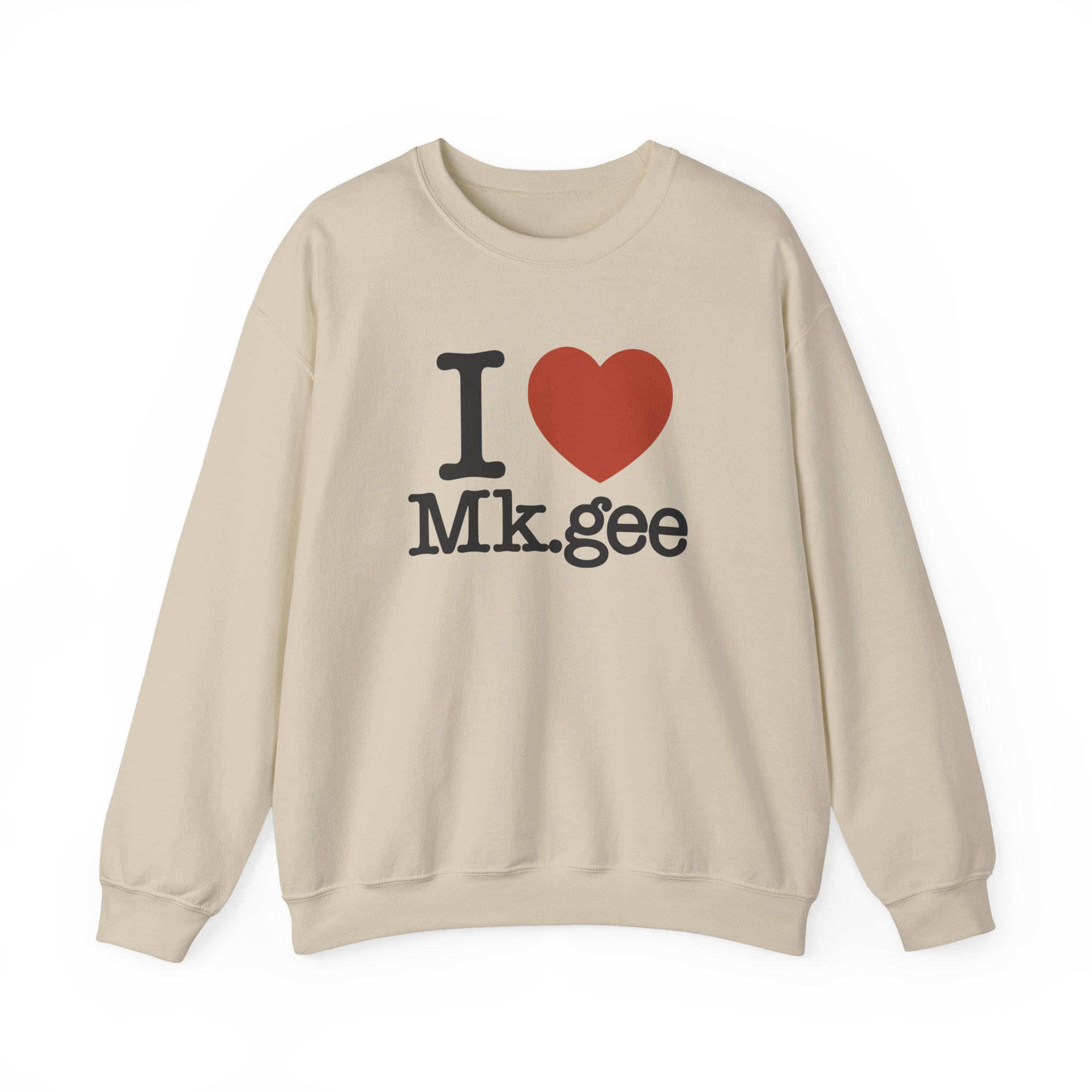 Mkgee I Love Unisex Heavy Blendâ„¢ Crewneck Sweatshirt