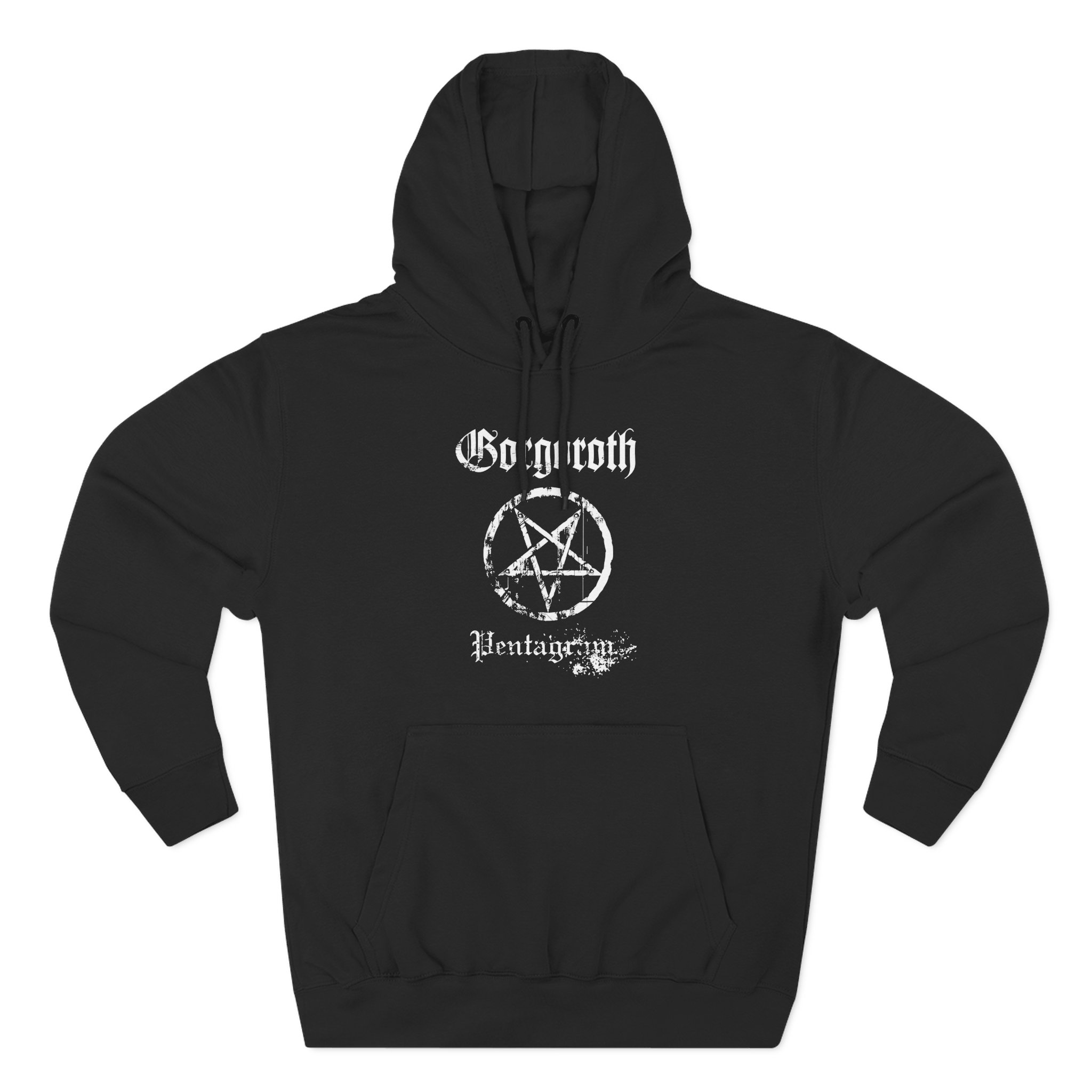 Gorgoroth Pentagram Three-Panel Fleece Hoodie