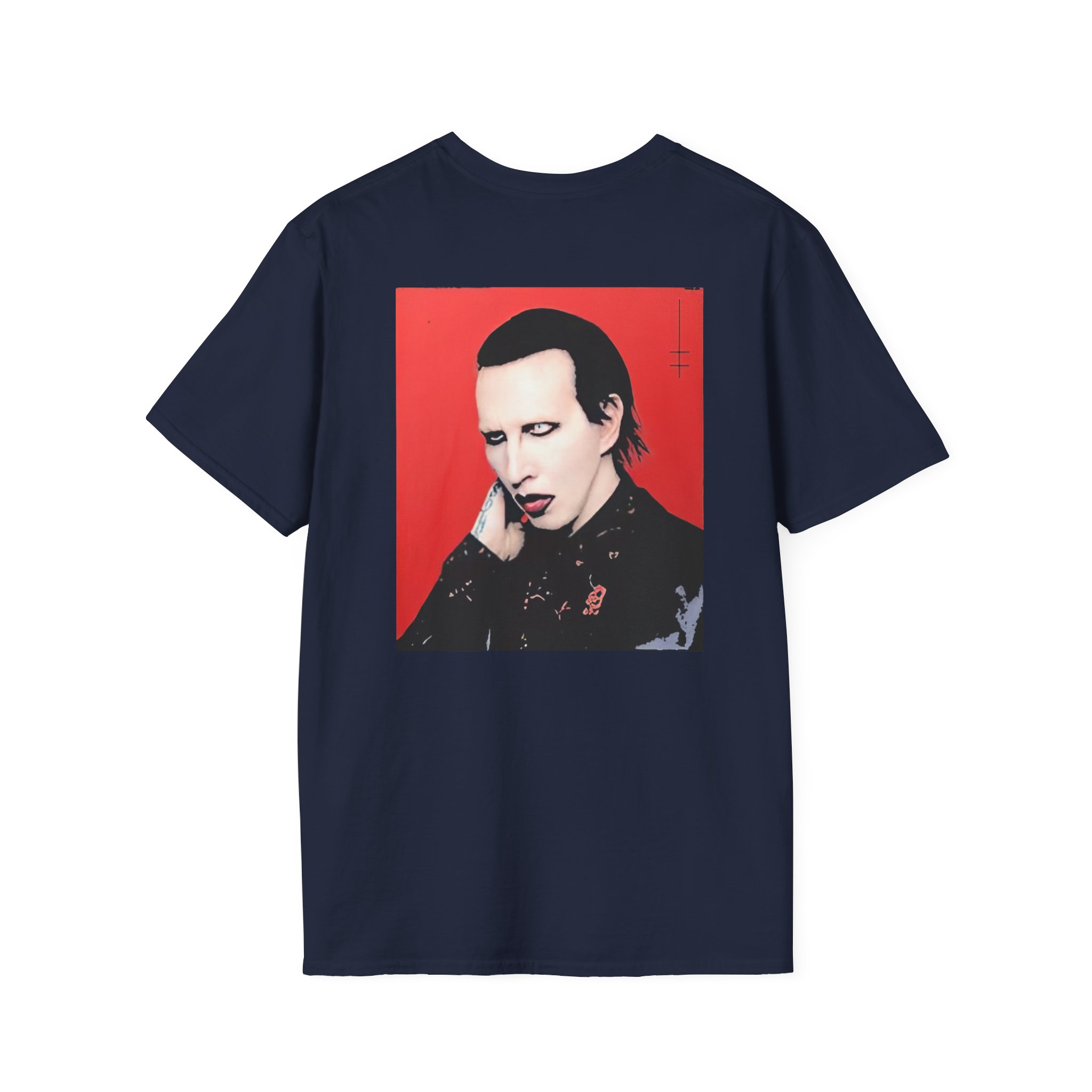 Marilyn Manson Little Cross Photo Unisex Softstyle T-Shirt