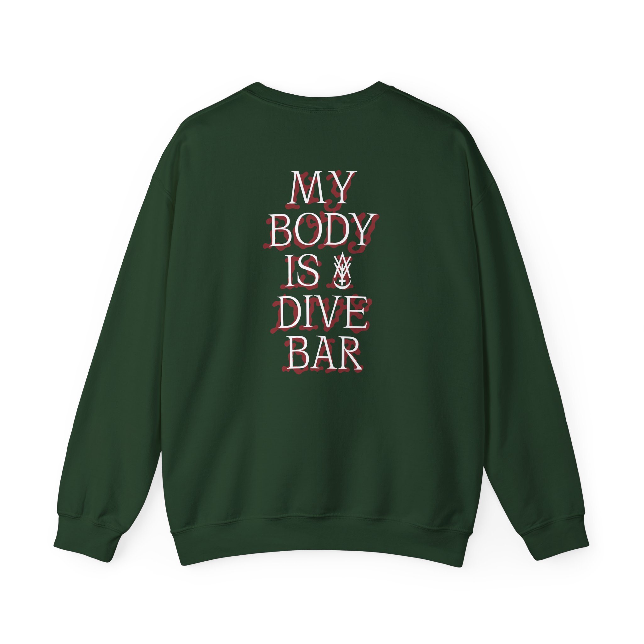 Amigo The Devil MY BODY IS DIVE BAR Unisex Heavy Blendâ„¢ Crewneck Sweatshirt