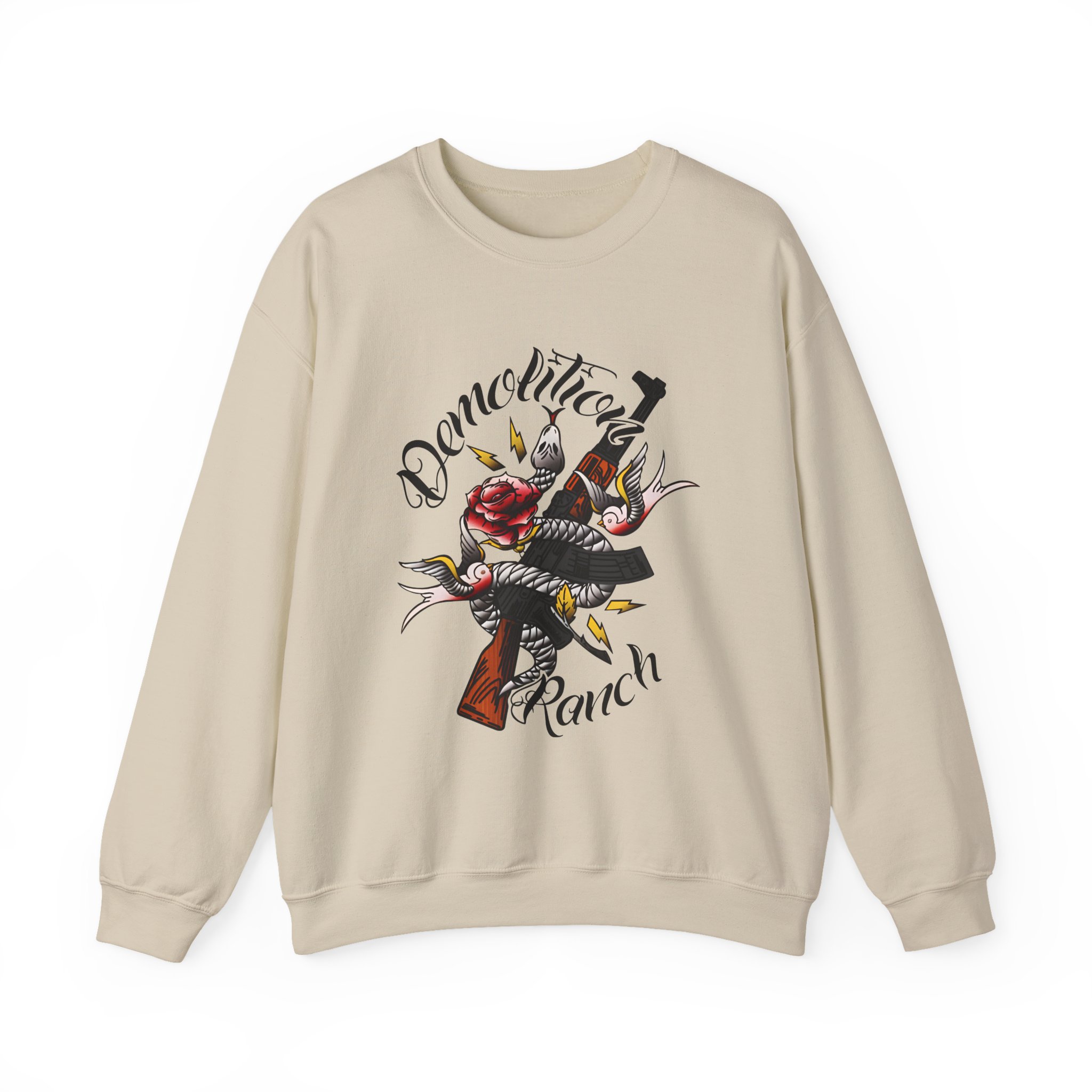 Demolition Ranch Tattoo Unisex Heavy Blendâ„¢ Crewneck Sweatshirt