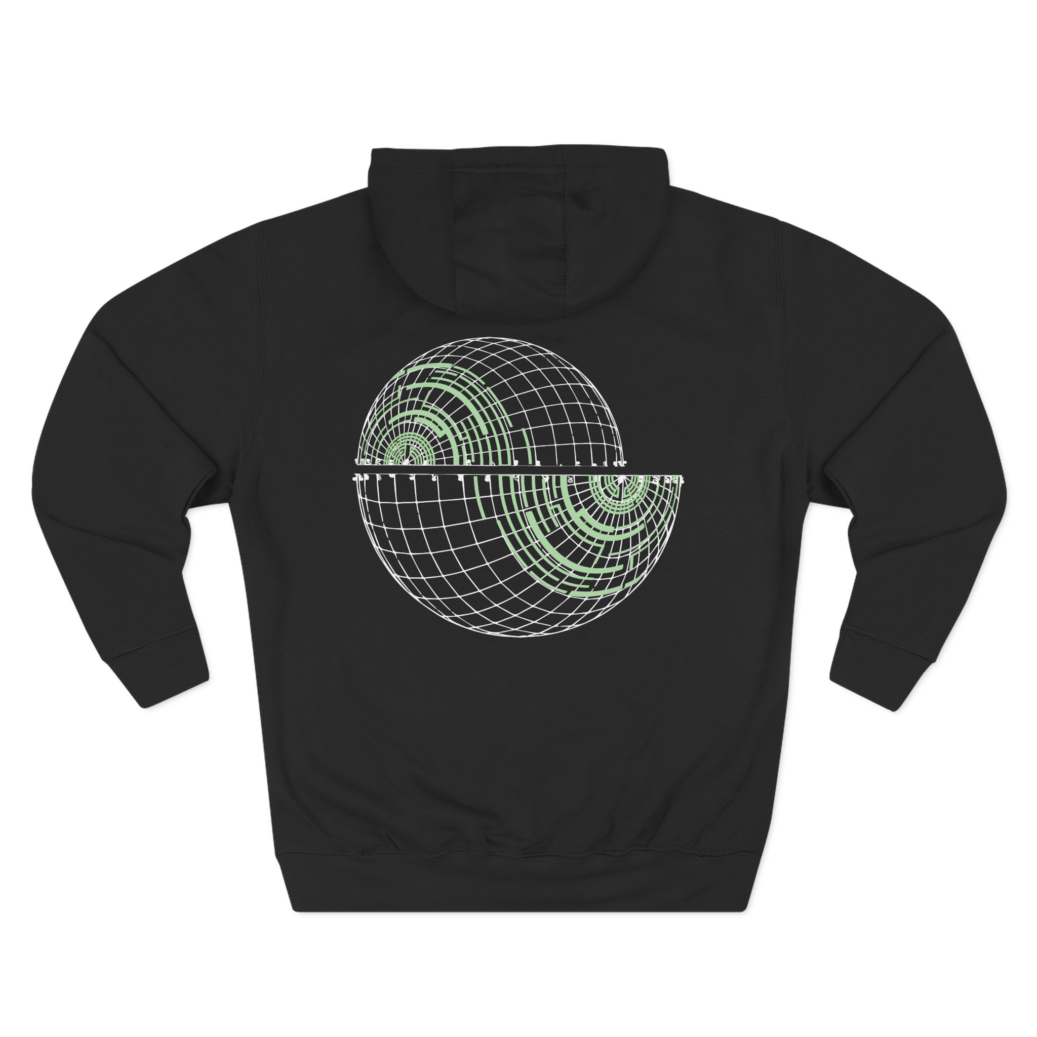 Pendulum Globe Glow in the Dark Logo Three-Panel Fleece Hoodie