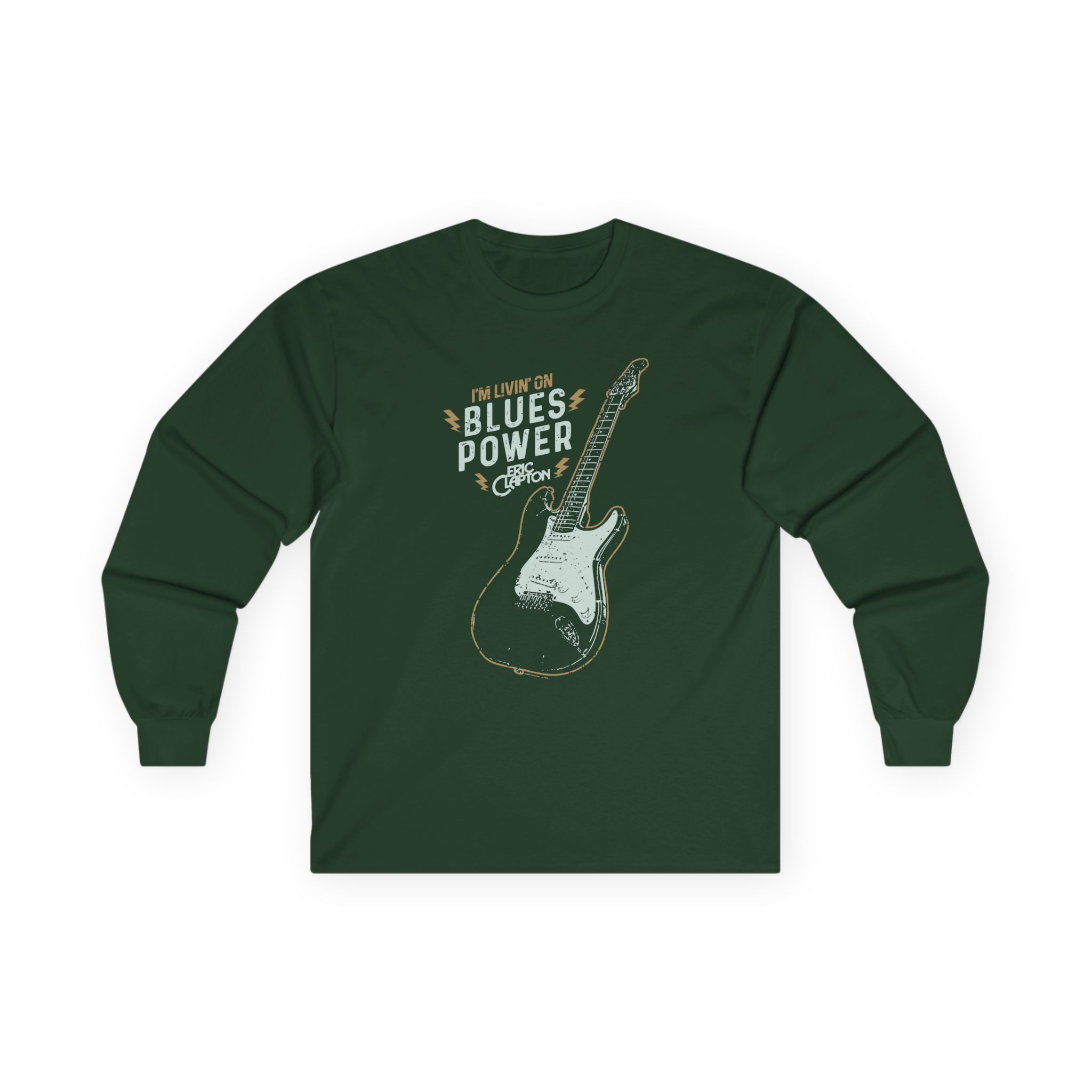 Eric Clapton Livin on Blues Power Unisex Ultra Cotton Long Sleeve Tee