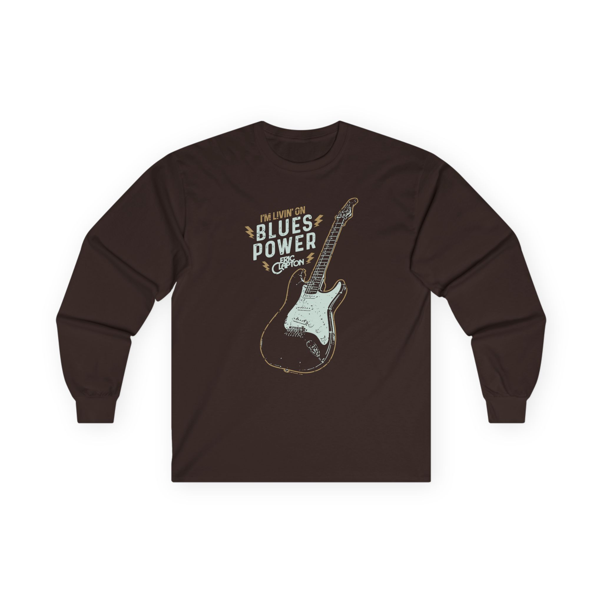 Eric Clapton Livin on Blues Power Unisex Ultra Cotton Long Sleeve Tee