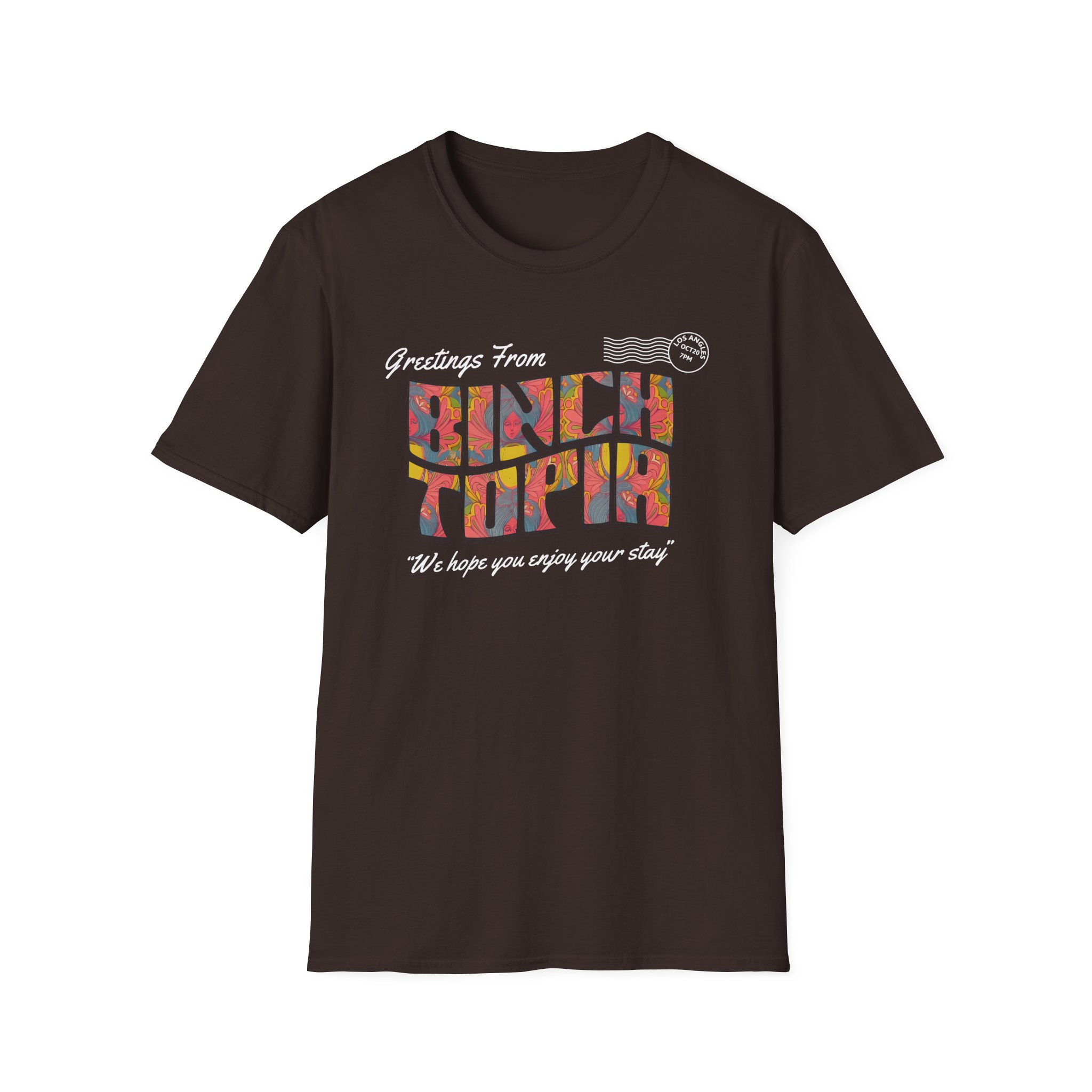 Binchtopia Postcard Unisex Softstyle T-Shirt