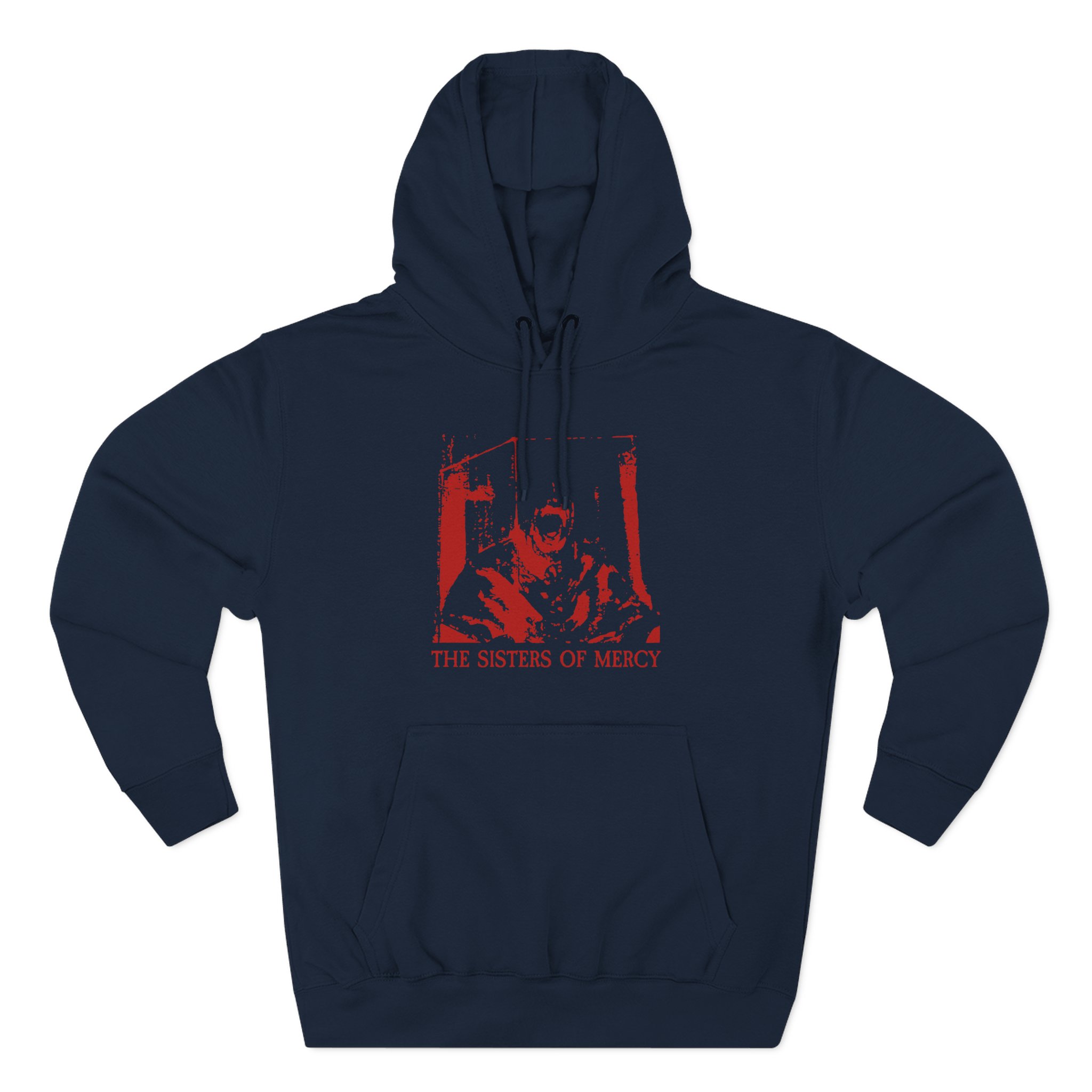 The Sisters Of Mercy Red Scream Three-Panel Fleece Hoodie