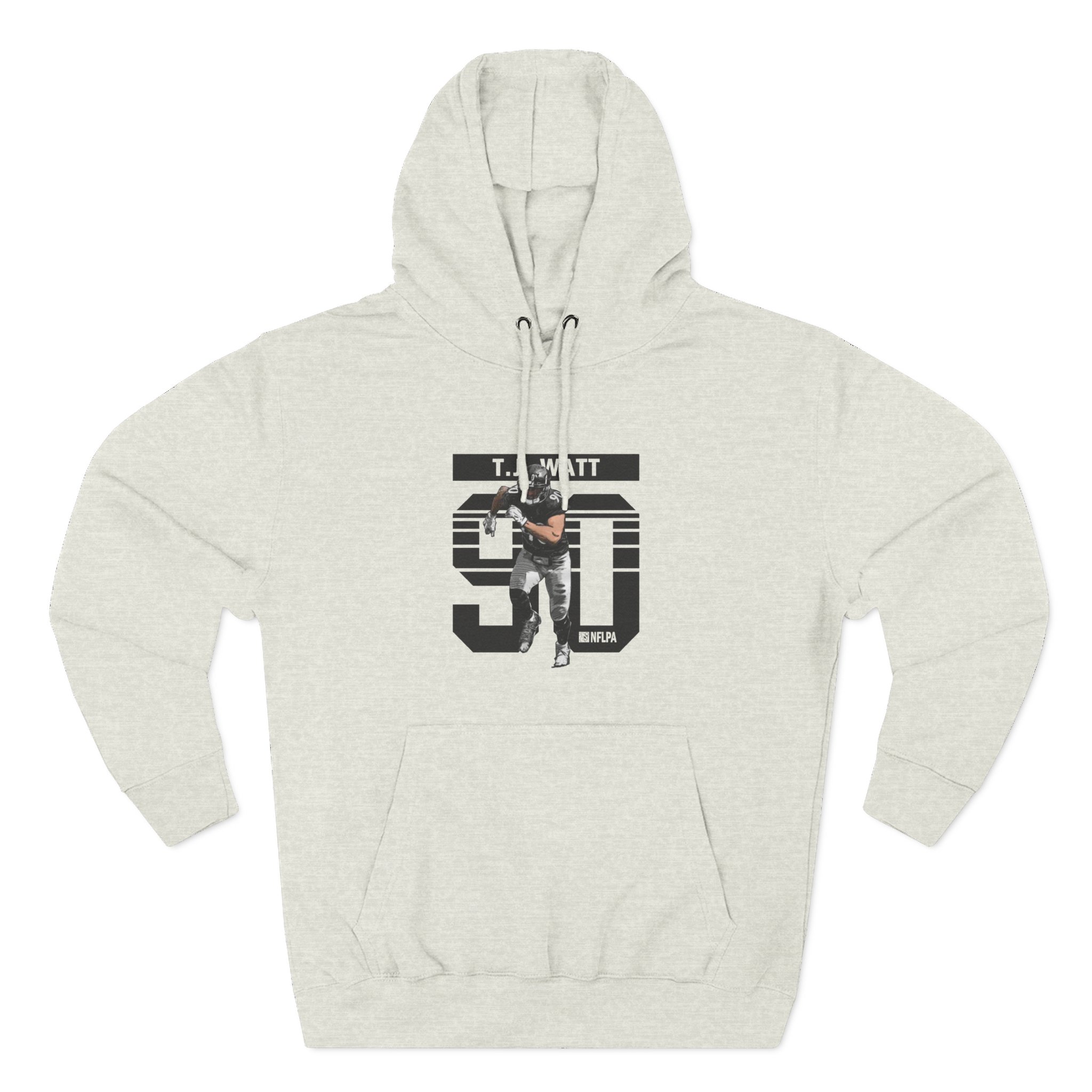 Tj Watt Grunge Three-Panel Fleece Hoodie