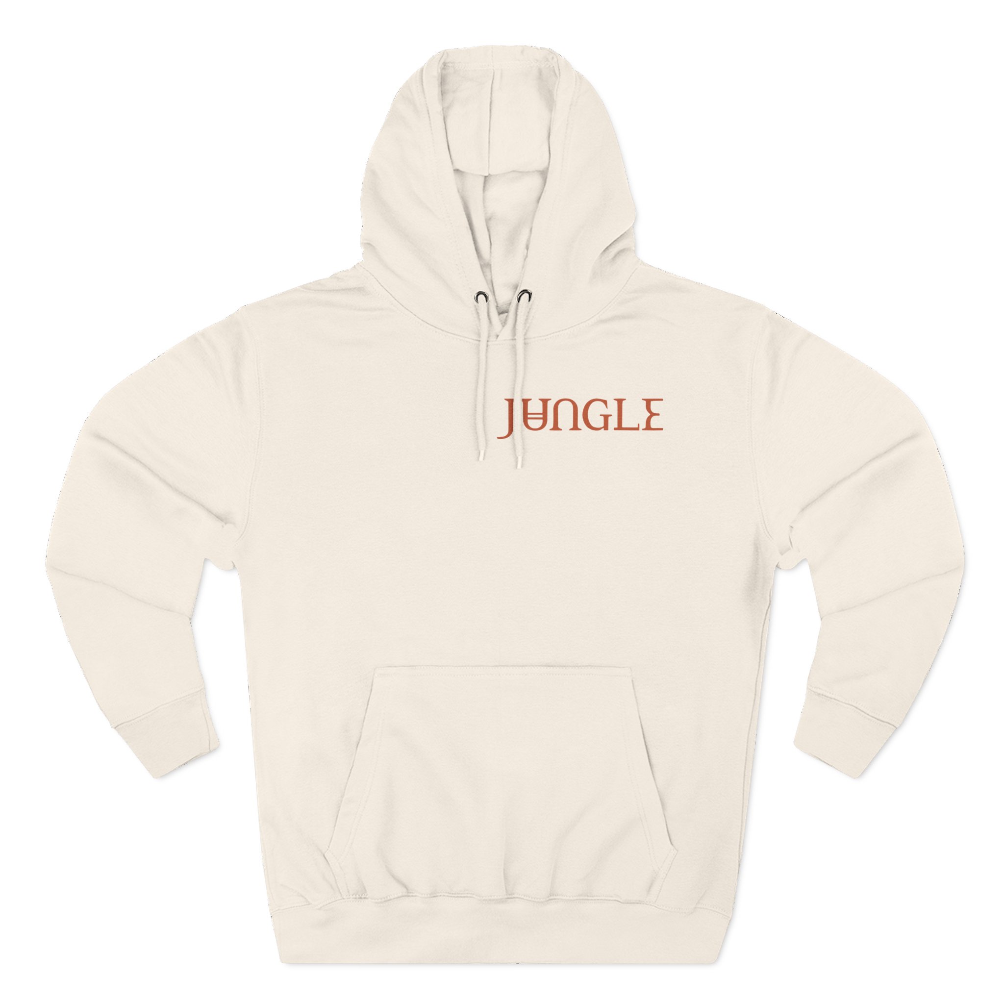 Jungle Volcano Art Three-Panel Fleece Hoodie