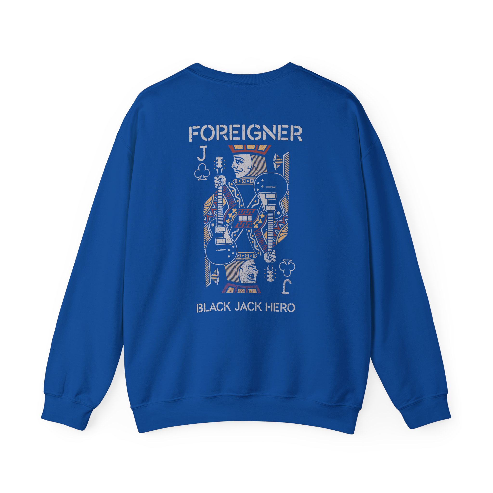 Foreigner Black Jack Hero Unisex Heavy Blendâ„¢ Crewneck Sweatshirt