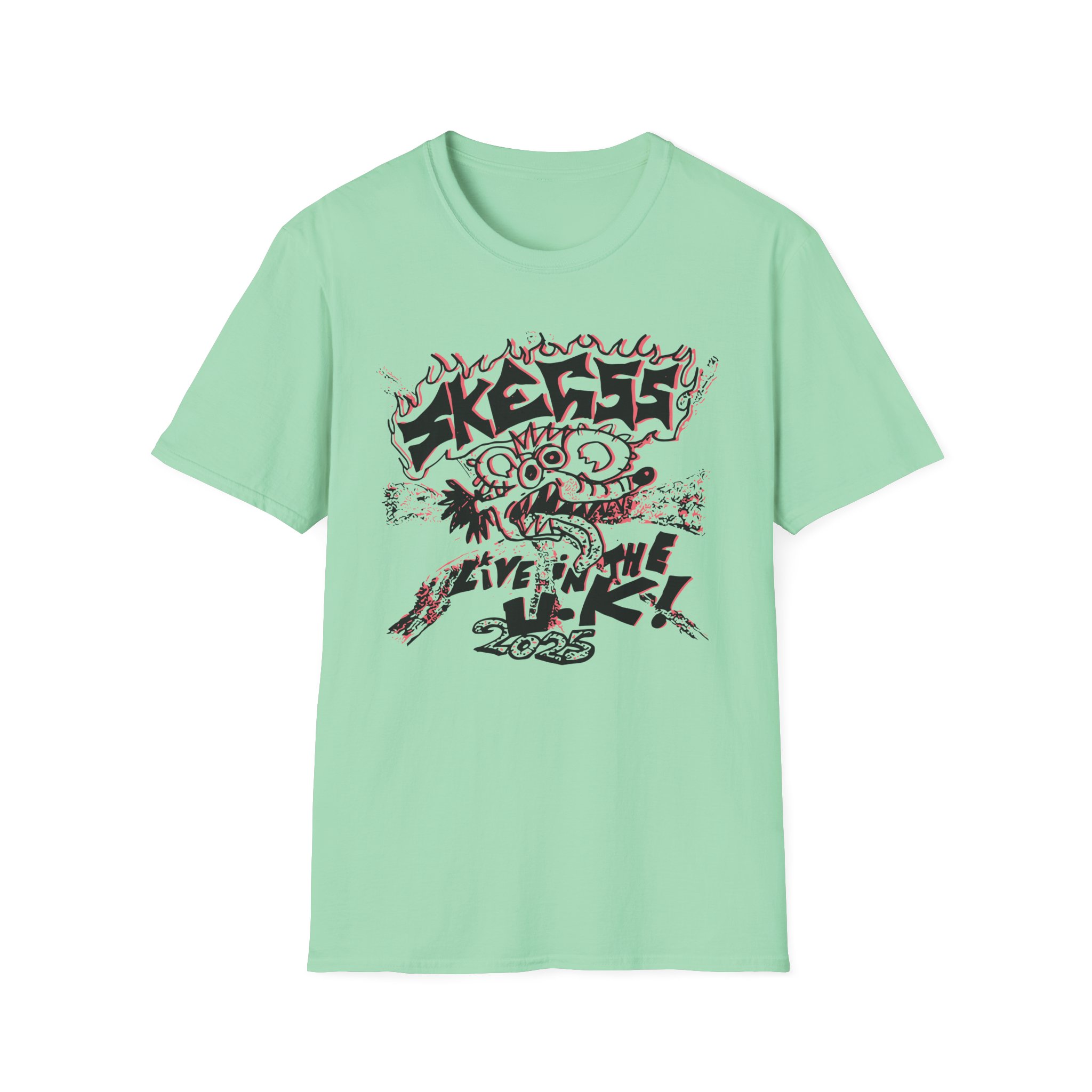 Skegss Live in the Uk 2025 Unisex Softstyle T-Shirt