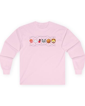 Harlow and Popcorn Emoji Unisex Ultra Cotton Long Sleeve Tee