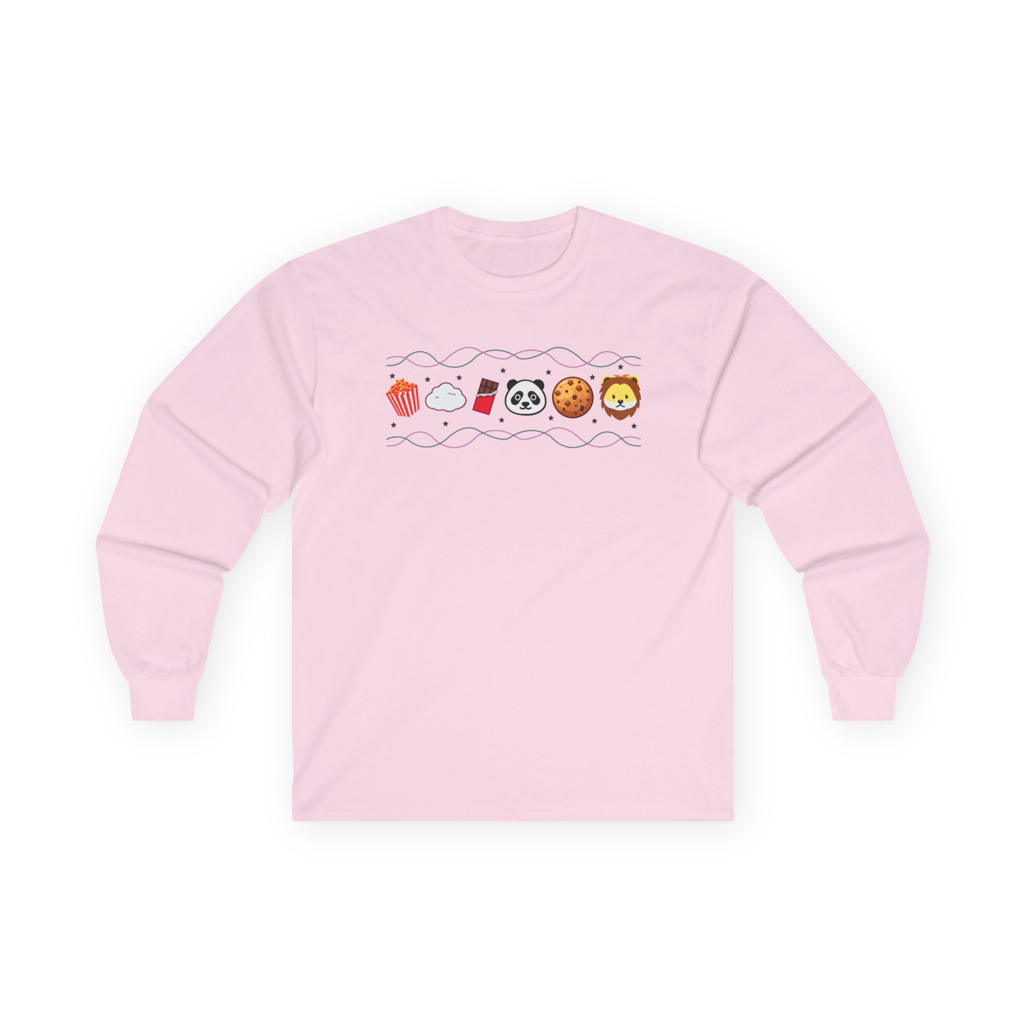 Harlow and Popcorn Emoji Unisex Ultra Cotton Long Sleeve Tee