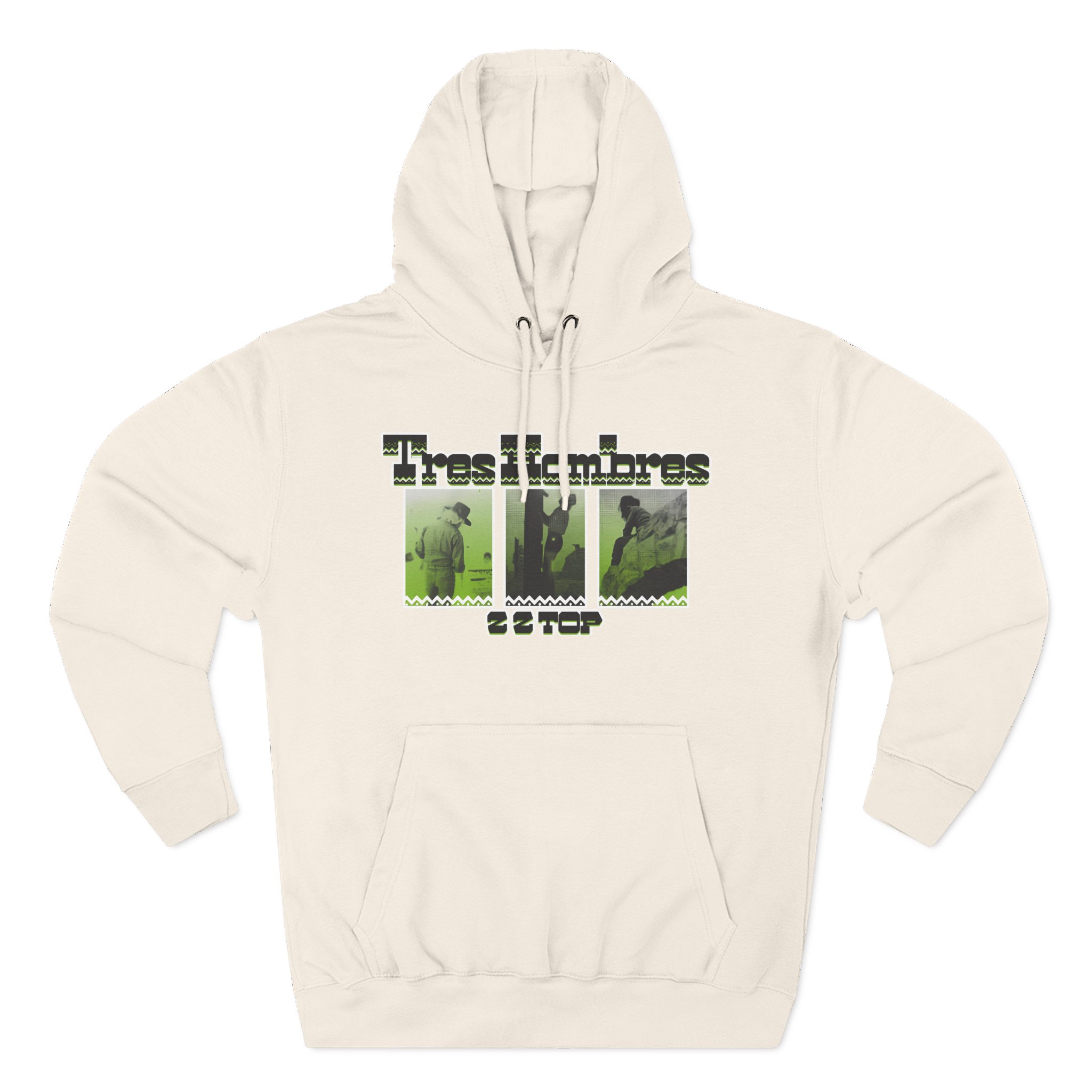 ZZ Top 3 Hombres Three-Panel Fleece Hoodie