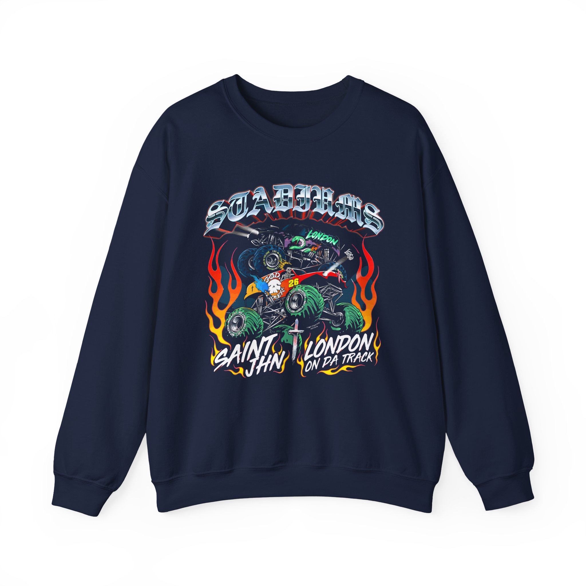 Saint Jhn Stadiums With London on Da Track Unisex Heavy Blendâ„¢ Crewneck Sweatshirt