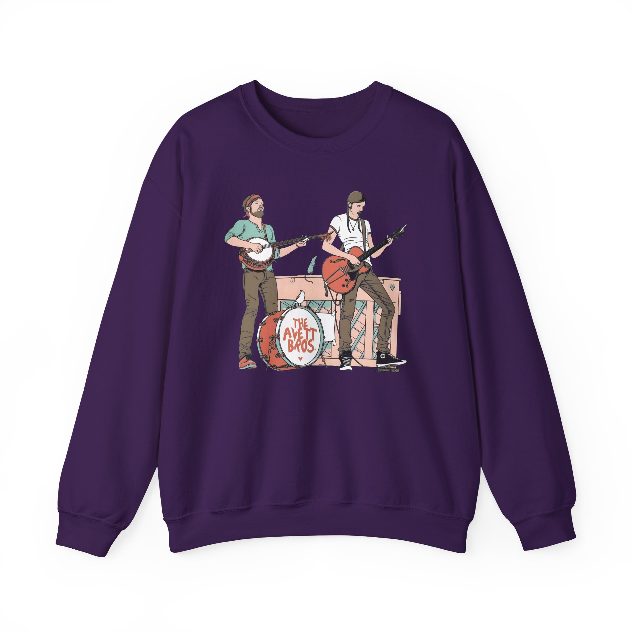 Avett Brothers on Stage Unisex Heavy Blendâ„¢ Crewneck Sweatshirt