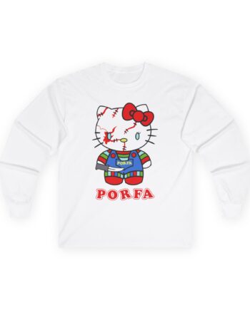 Porfa Hello Kitty Halloween Unisex Ultra Cotton Long Sleeve Tee