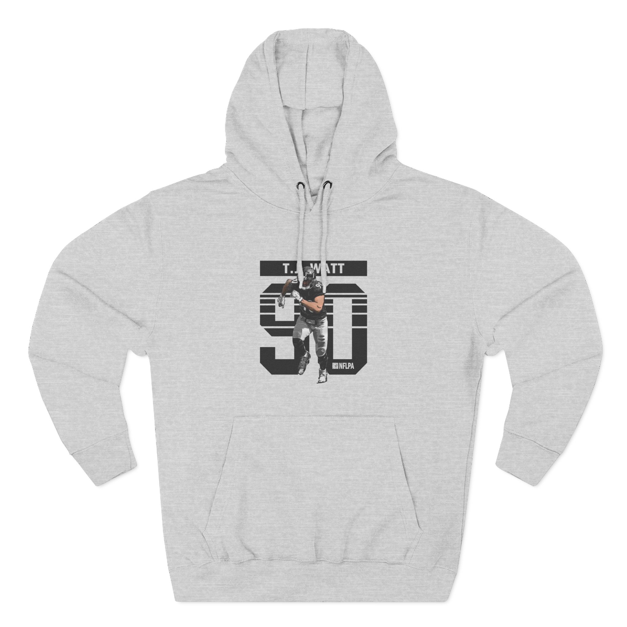 Tj Watt Grunge Three-Panel Fleece Hoodie