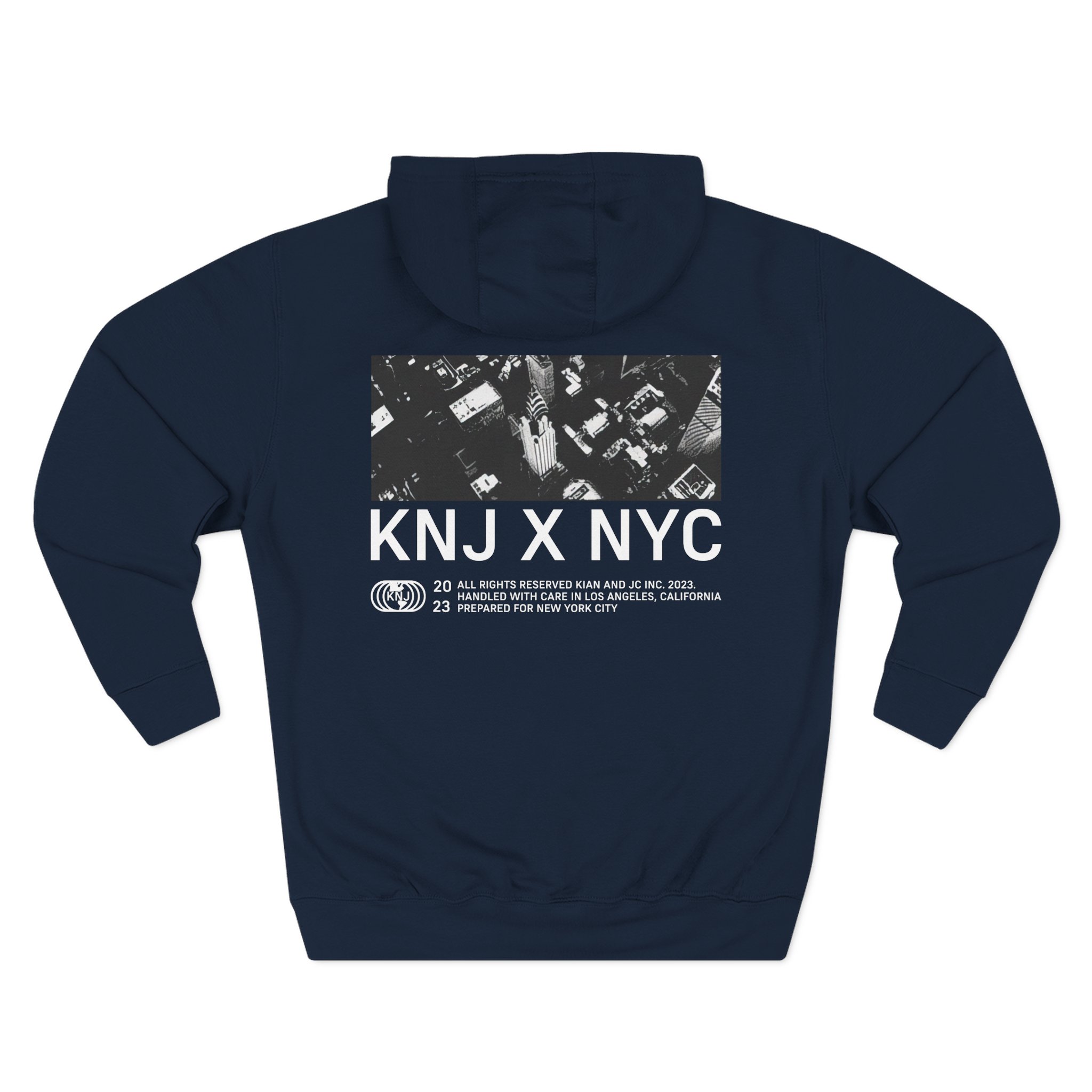 KNJ Three-Panel Fleece Hoodie