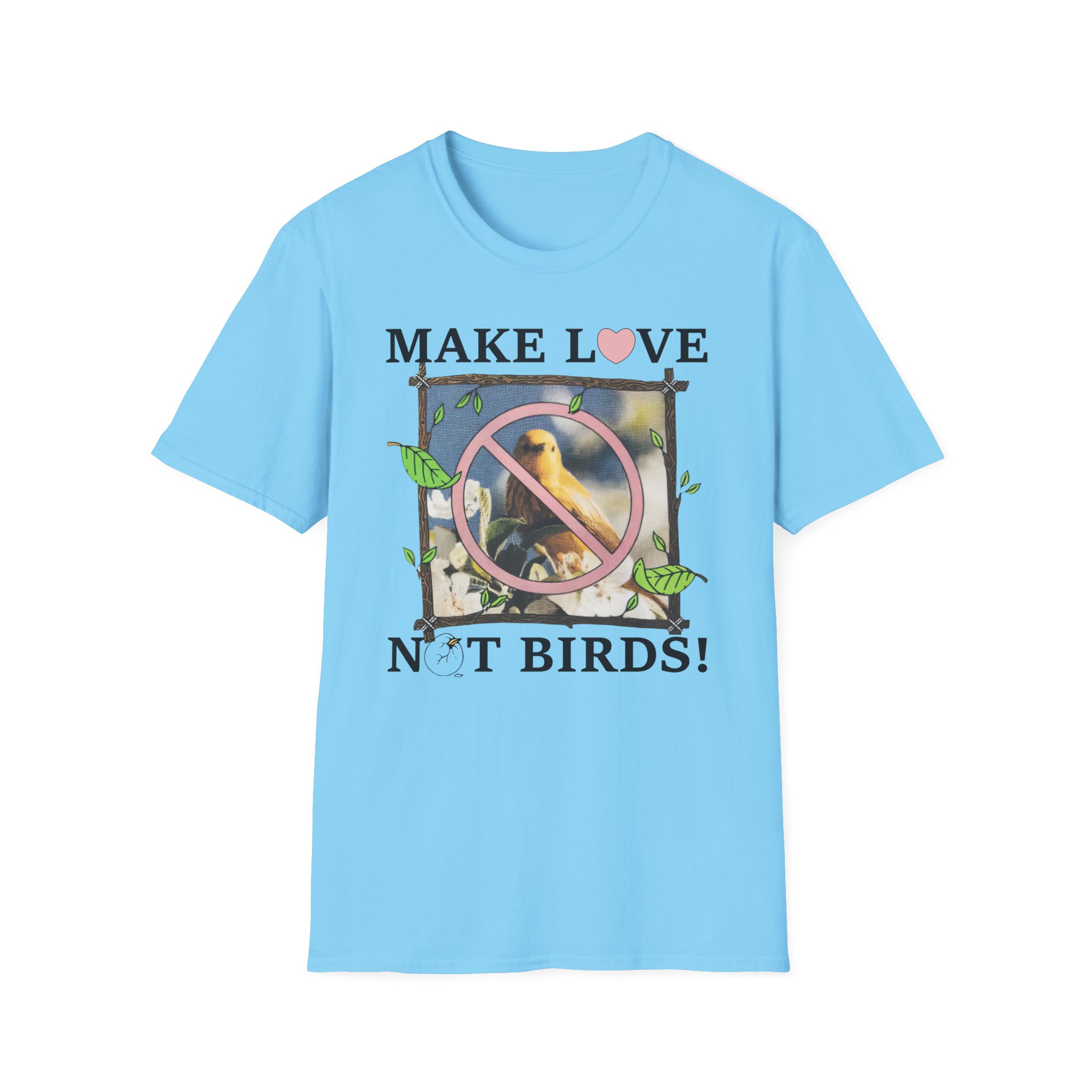 Birds Arent Real Unisex Softstyle T-Shirt