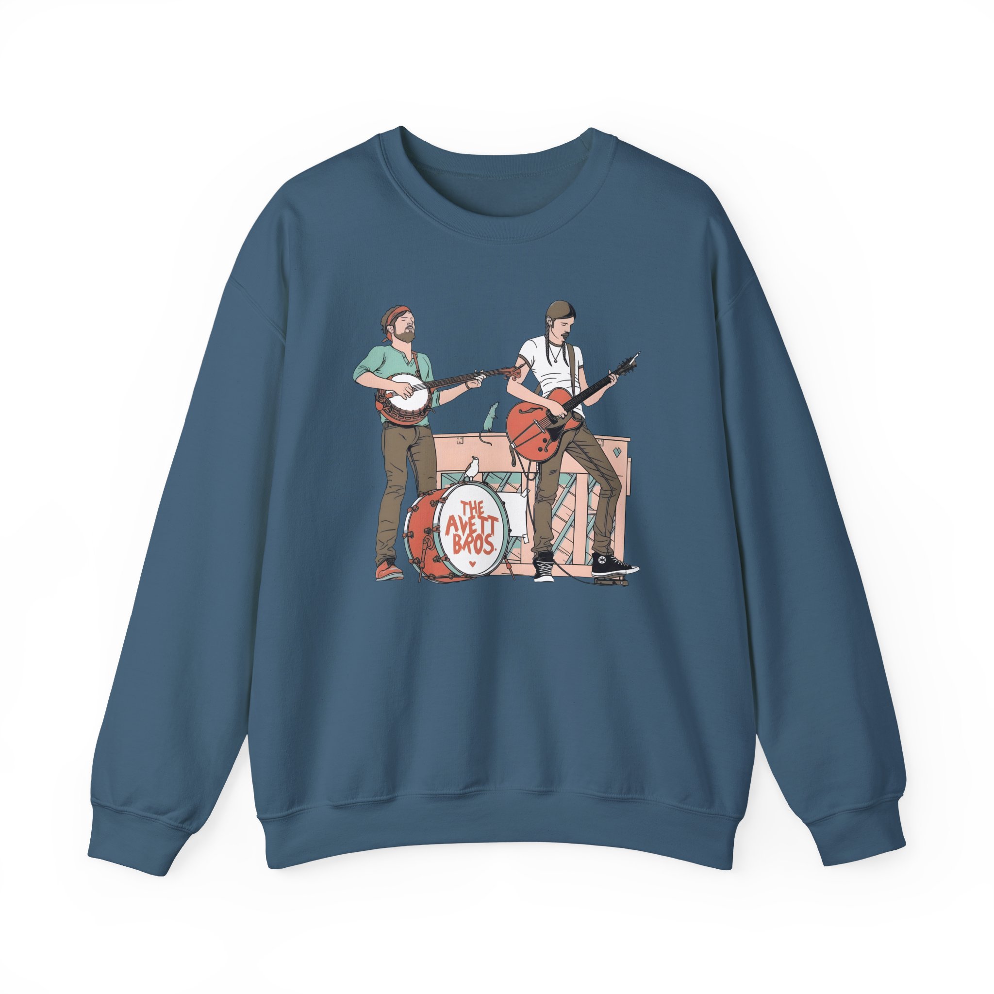 Avett Brothers on Stage Unisex Heavy Blendâ„¢ Crewneck Sweatshirt
