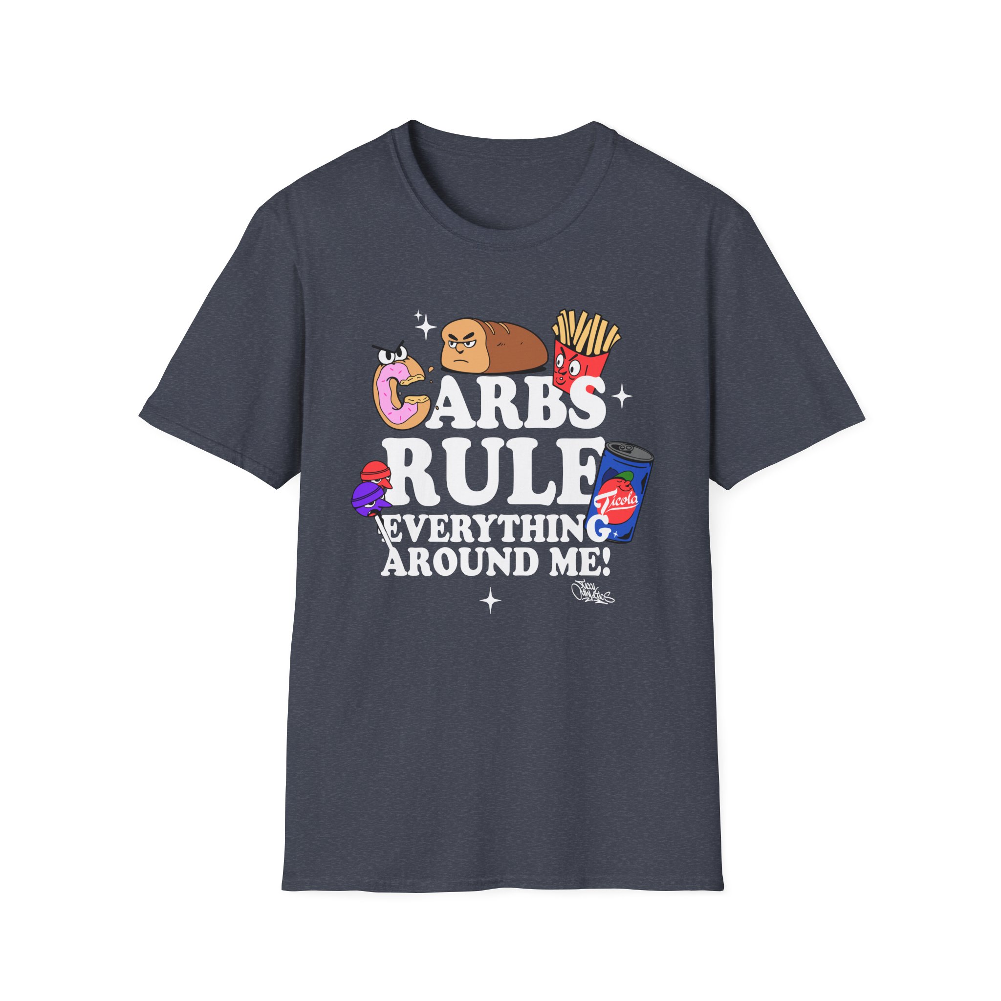 Method Man Carbs Rule Everything Around Me Unisex Softstyle T-Shirt
