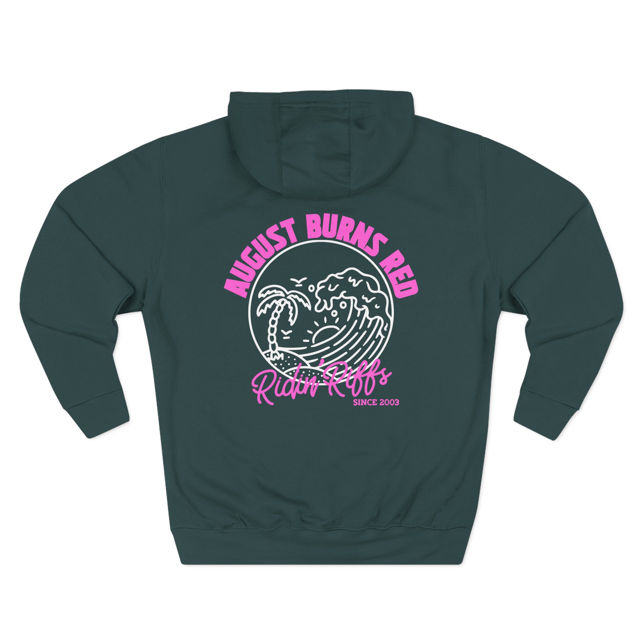 August Burns Red Riff Riders Teal Three-Panel Fleece Hoodie