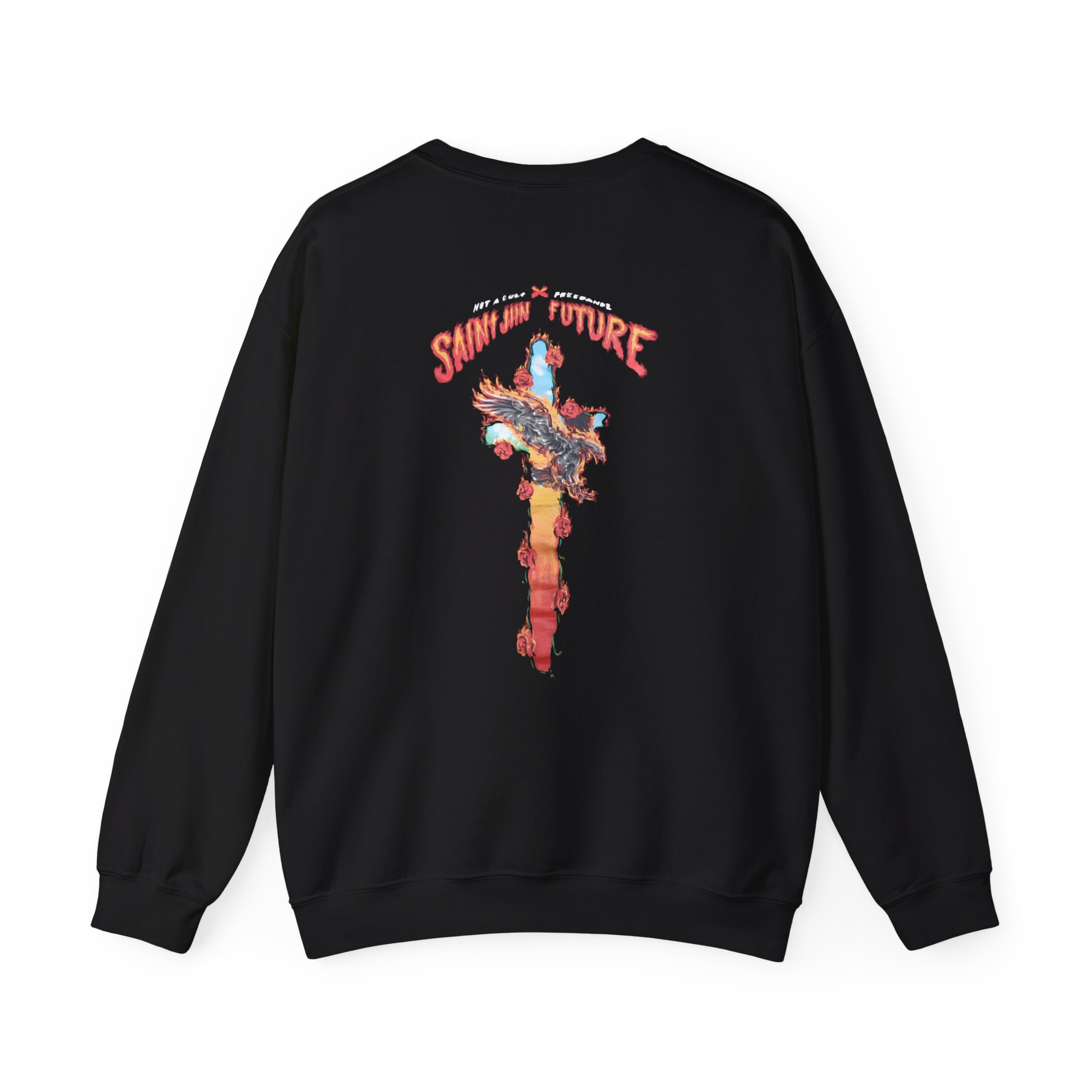 Saint Jhn Not a Cult X Freebandz Roses Unisex Heavy Blendâ„¢ Crewneck Sweatshirt