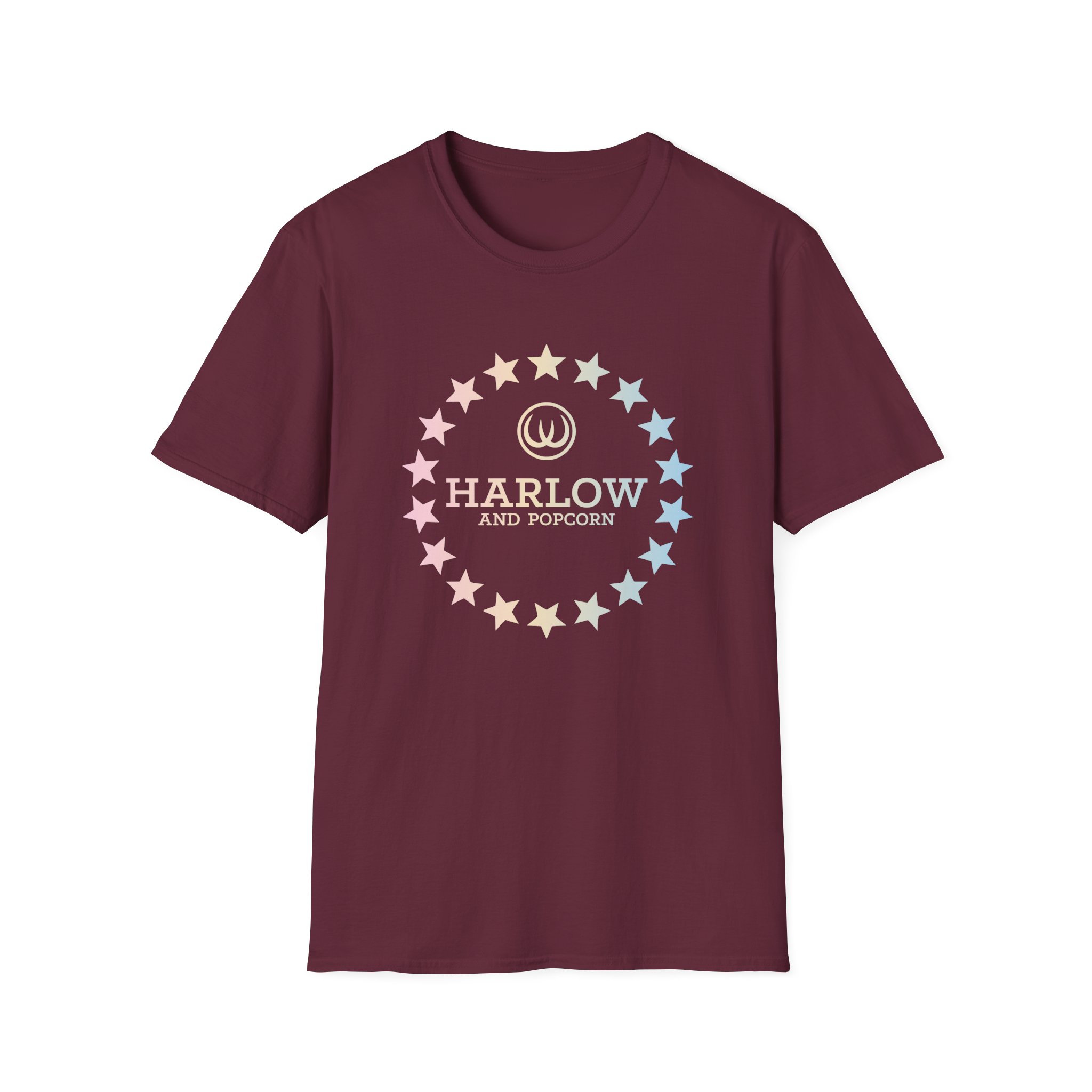 Harlow and Popcorn Unisex Softstyle T-Shirt