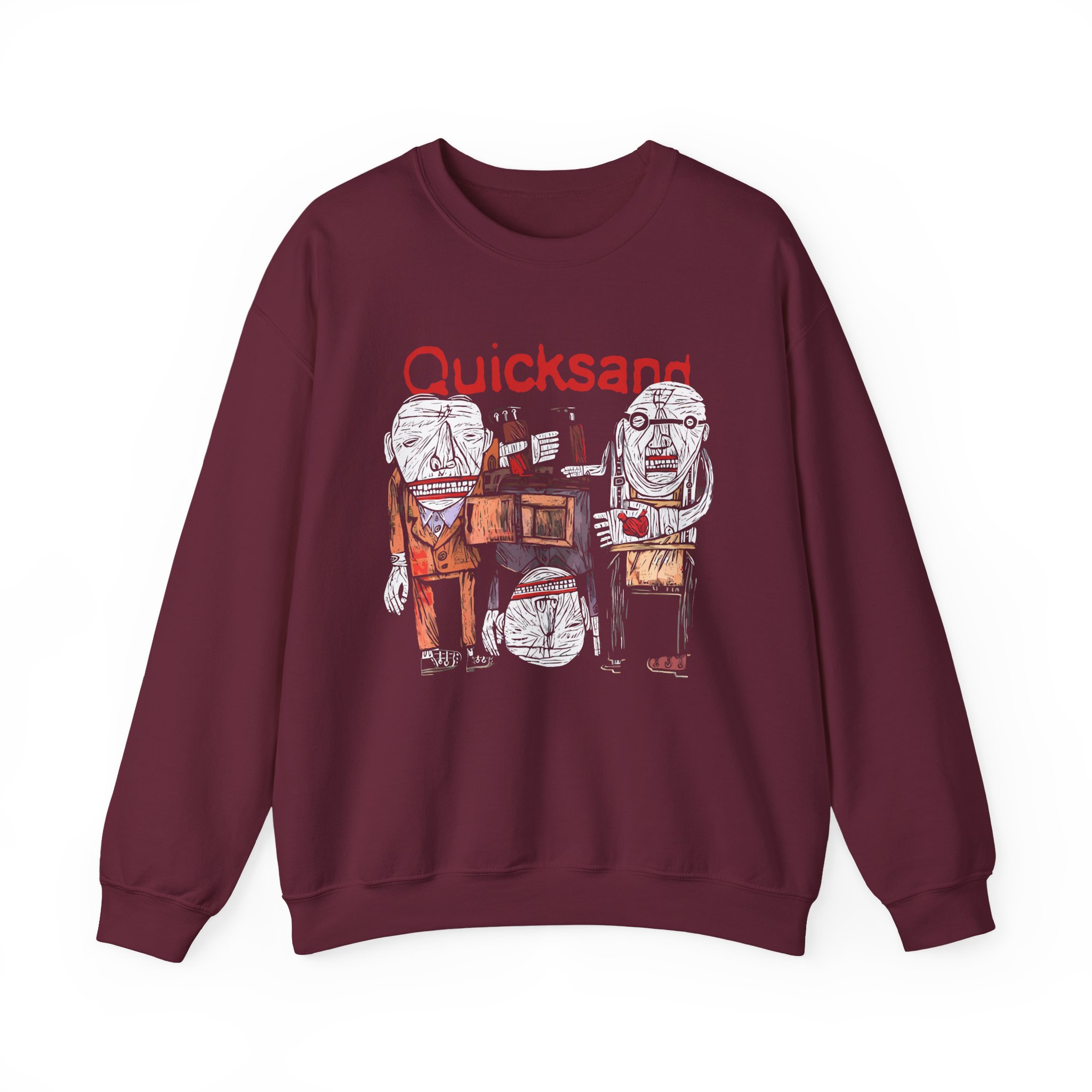 Quicksand Manic Compression Unisex Heavy Blendâ„¢ Crewneck Sweatshirt