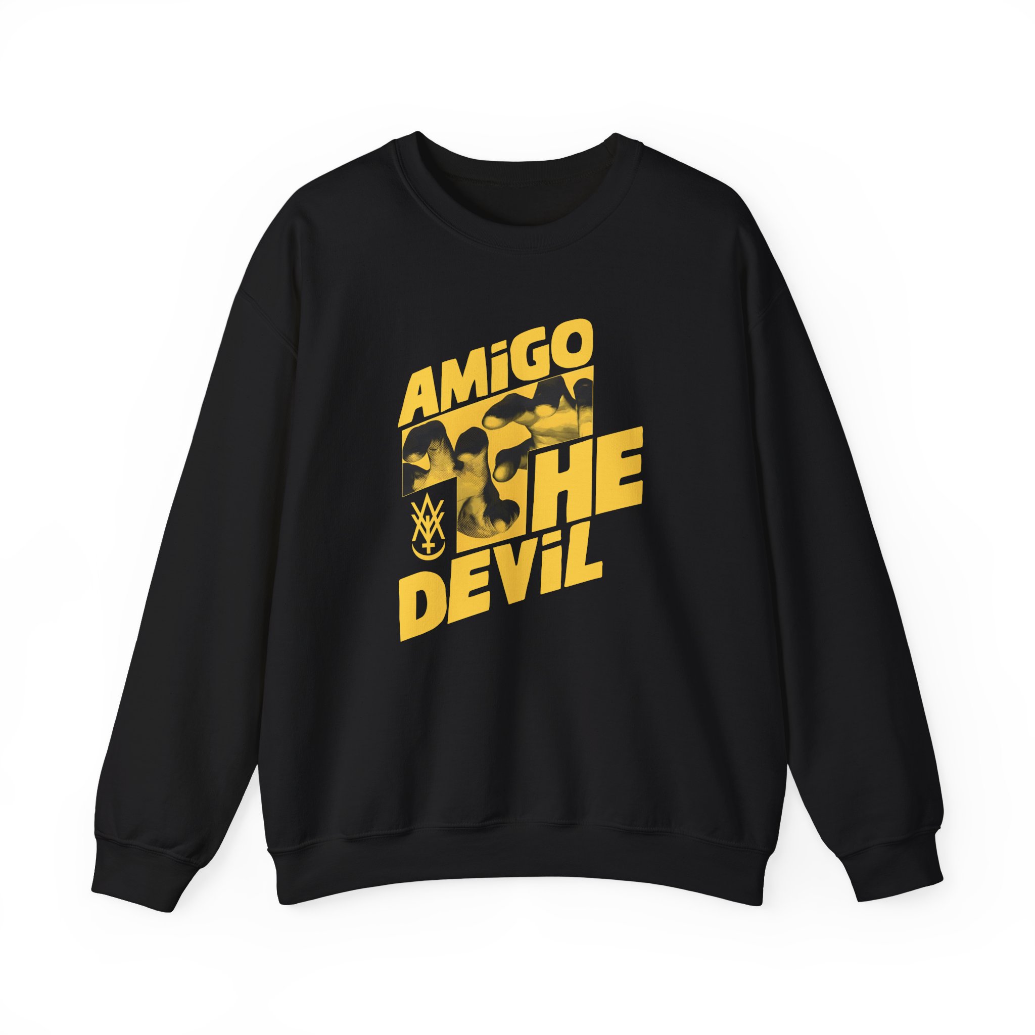 Heres Amigo the Devil Unisex Heavy Blendâ„¢ Crewneck Sweatshirt
