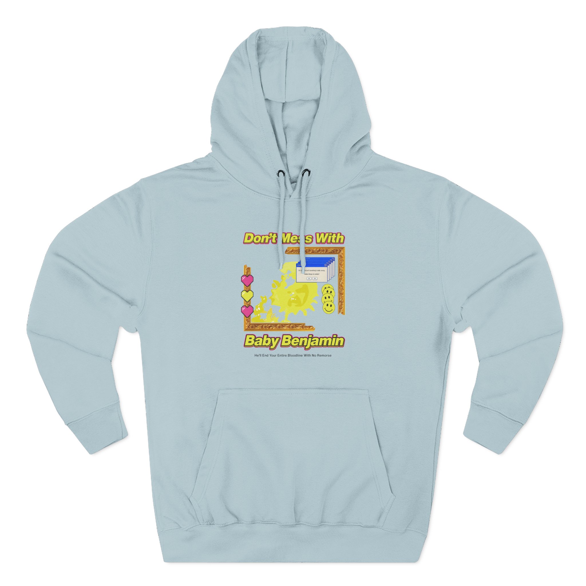 Garrett Watts Don't Mess With Baby Benjamin Three-Panel Fleece Hoodie