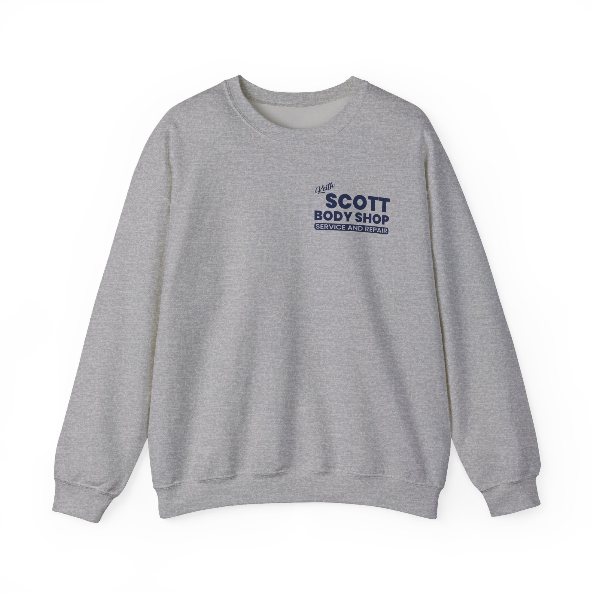 Keith Scott Body Shop One Tree Hill Unisex Heavy Blend Crewneck Sweatshirt