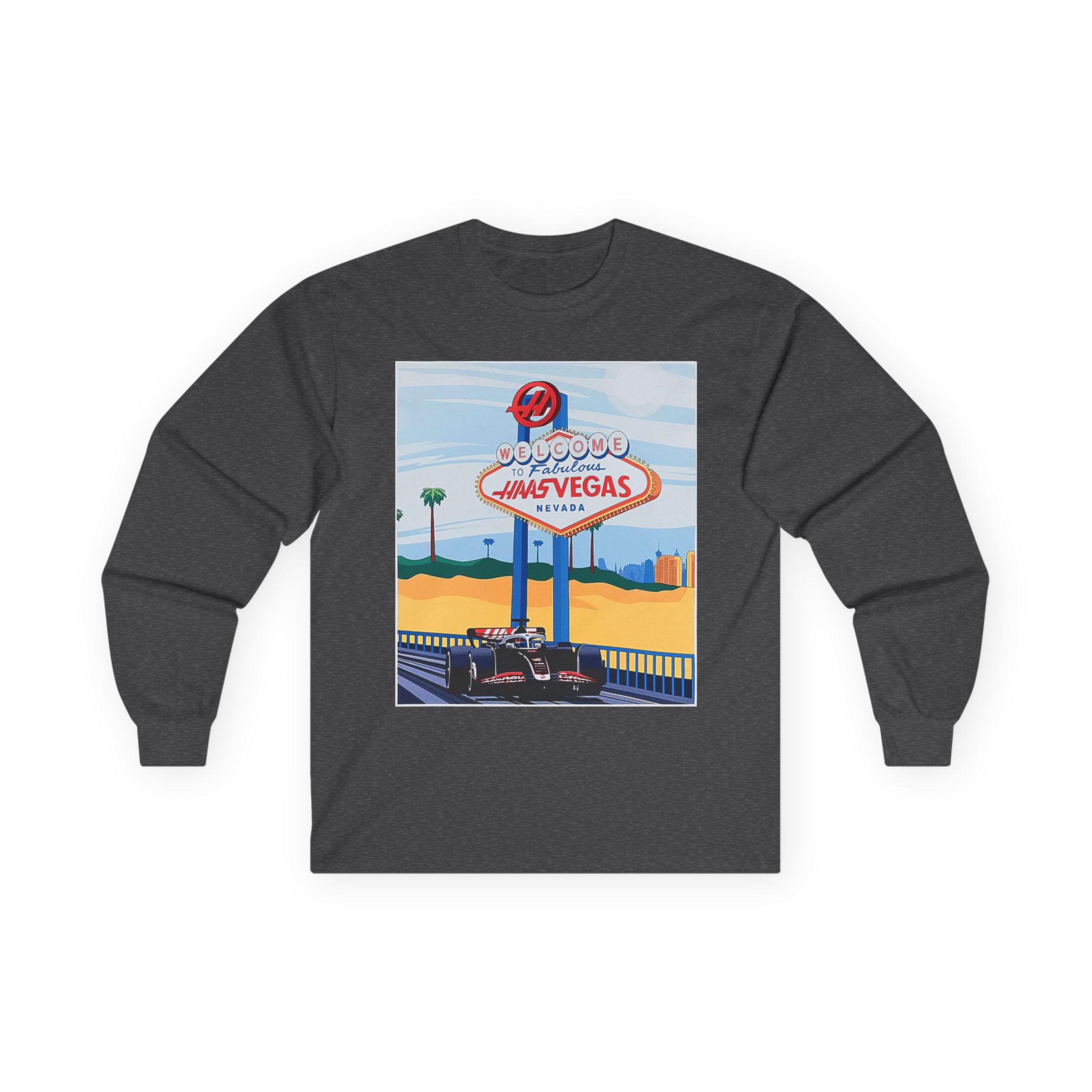 Haas F1 Las vegas Gp Unisex Ultra Cotton Long Sleeve Tee