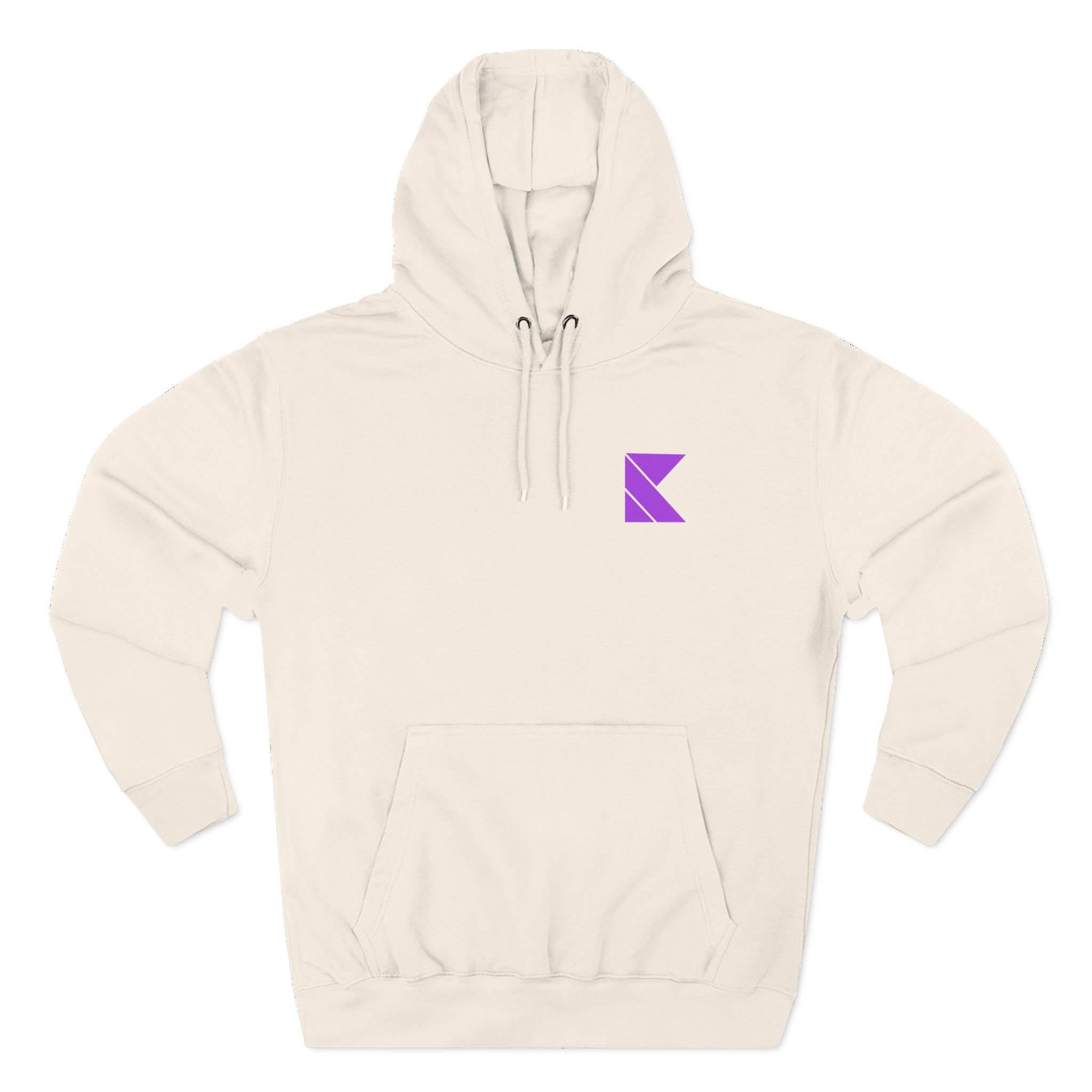 Kaskade Plum K Three-Panel Fleece Hoodie