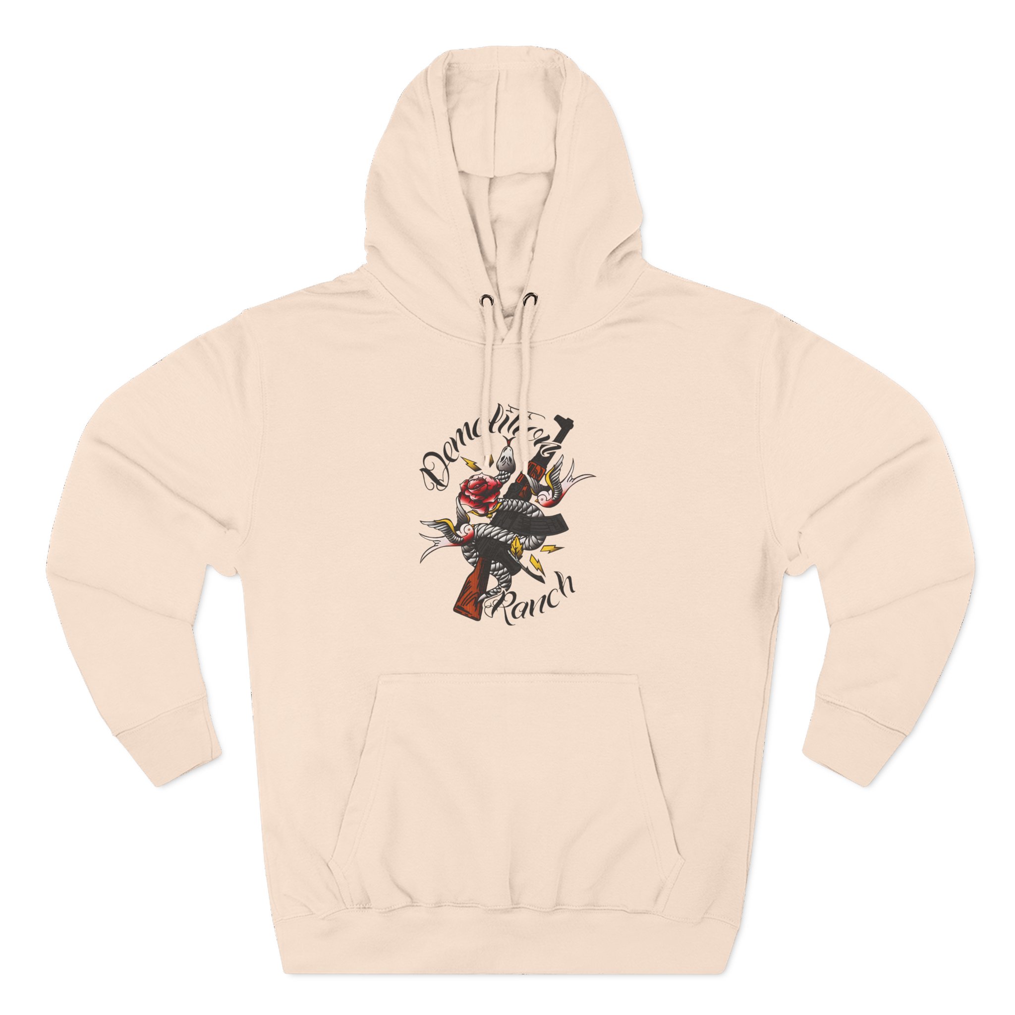 Demolition Ranch Tattoo Three-Panel Fleece Hoodie