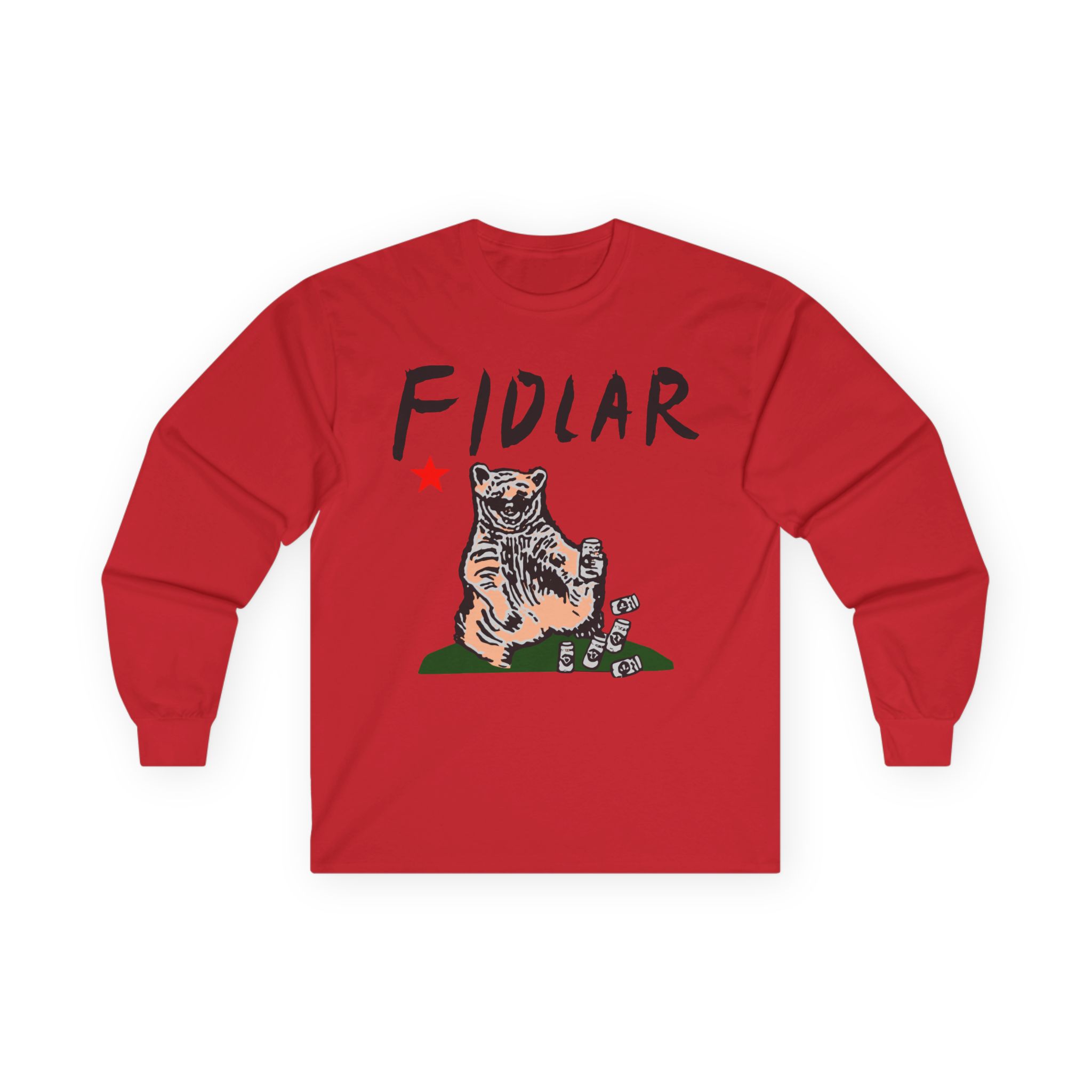 California Bear Drink Cheap Beer Fidlar Unisex Ultra Cotton Long Sleeve Tee