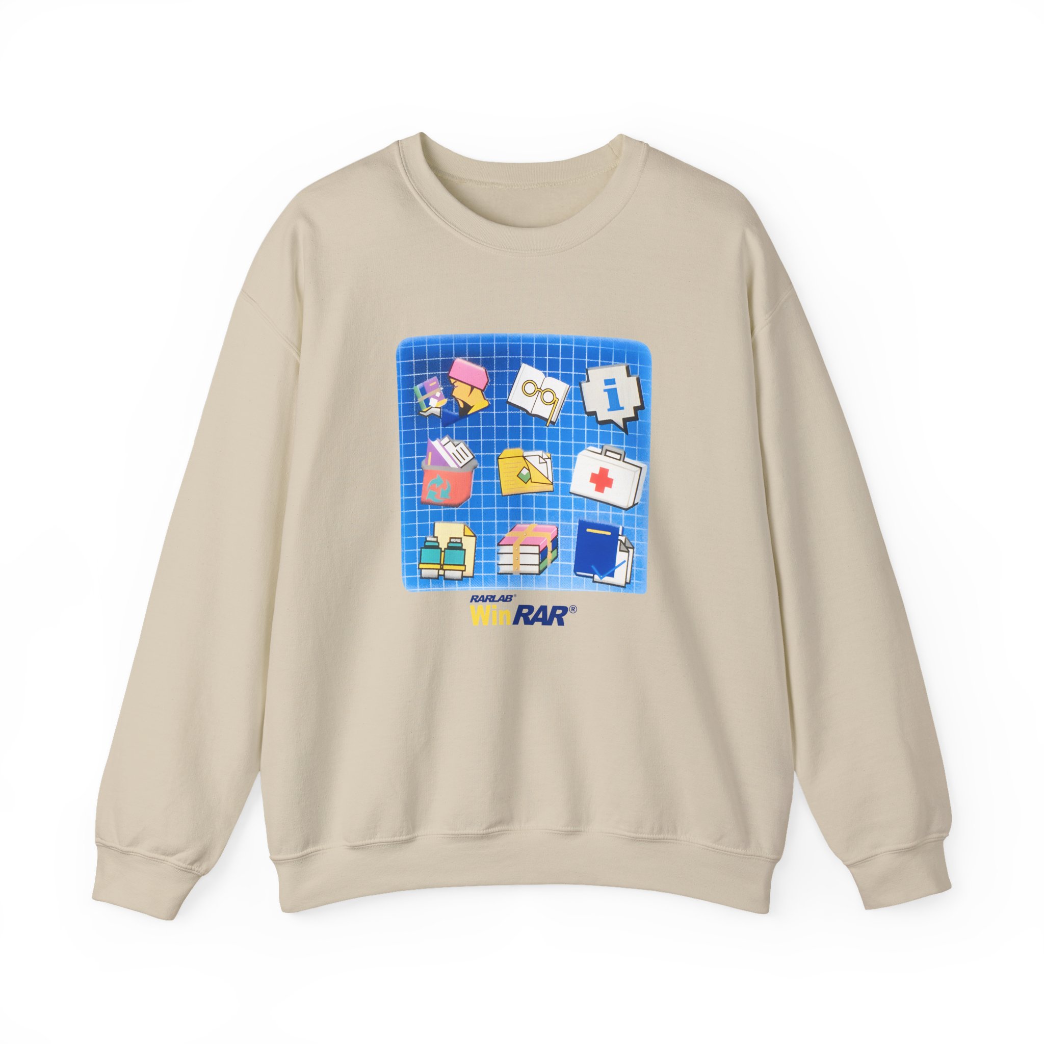 Winrar Software Update Unisex Heavy Blendâ„¢ Crewneck Sweatshirt