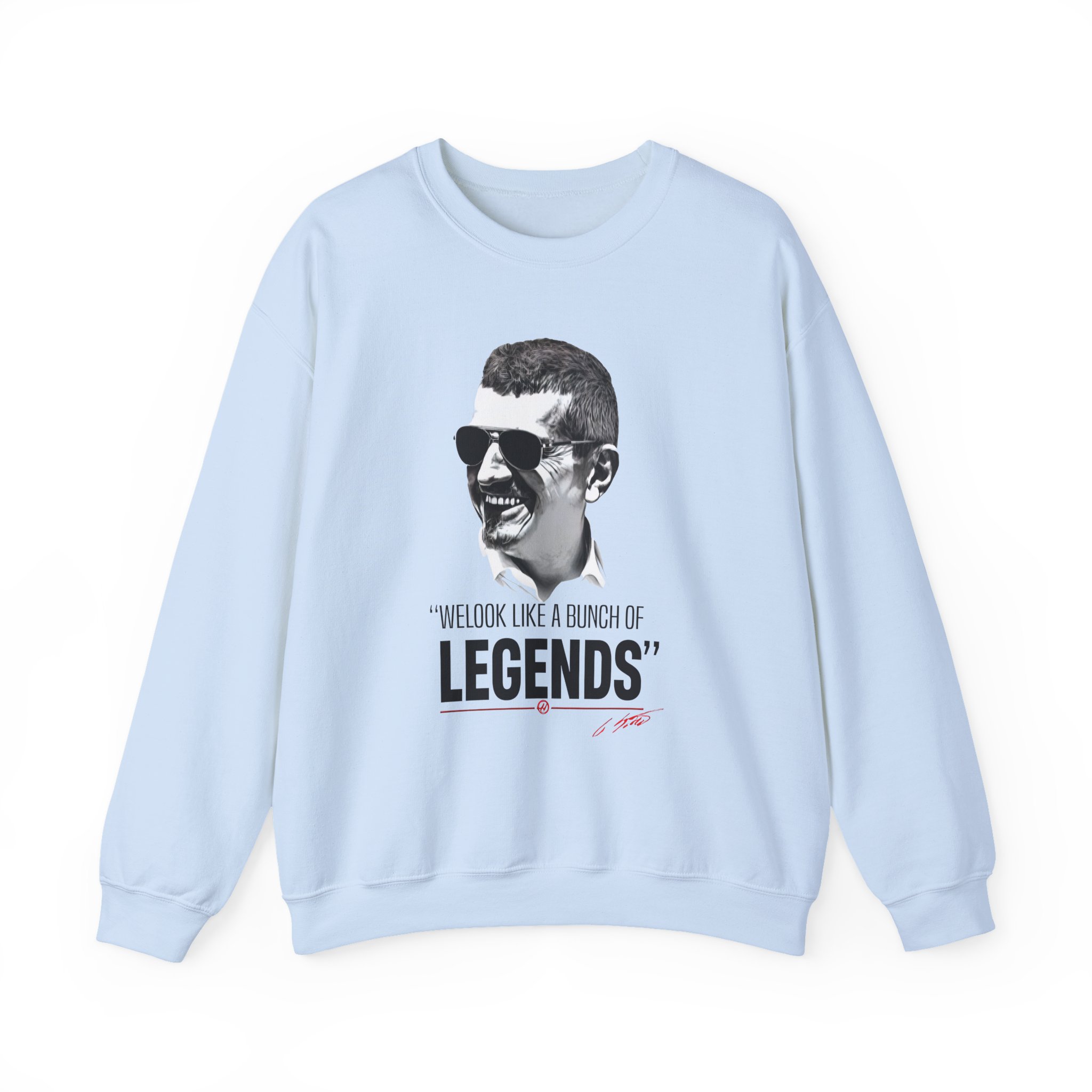 Haas F1 Guenther Steiner Legends Unisex Heavy Blendâ„¢ Crewneck Sweatshirt