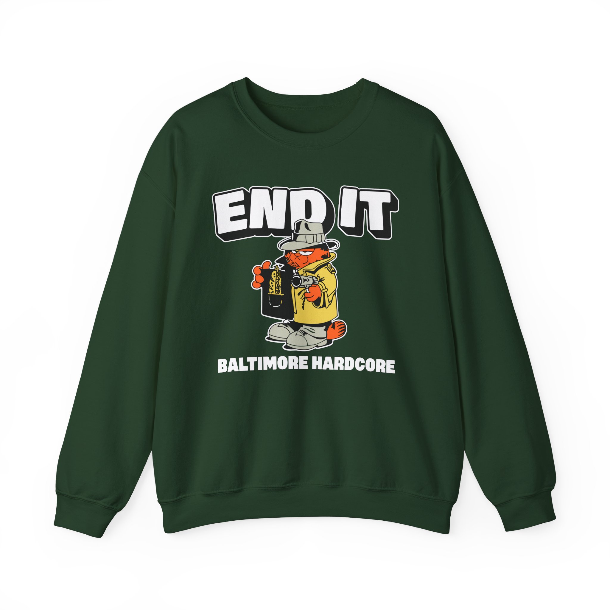 End It Baltimore Hardcore Unisex Heavy Blend Crewneck Sweatshirt