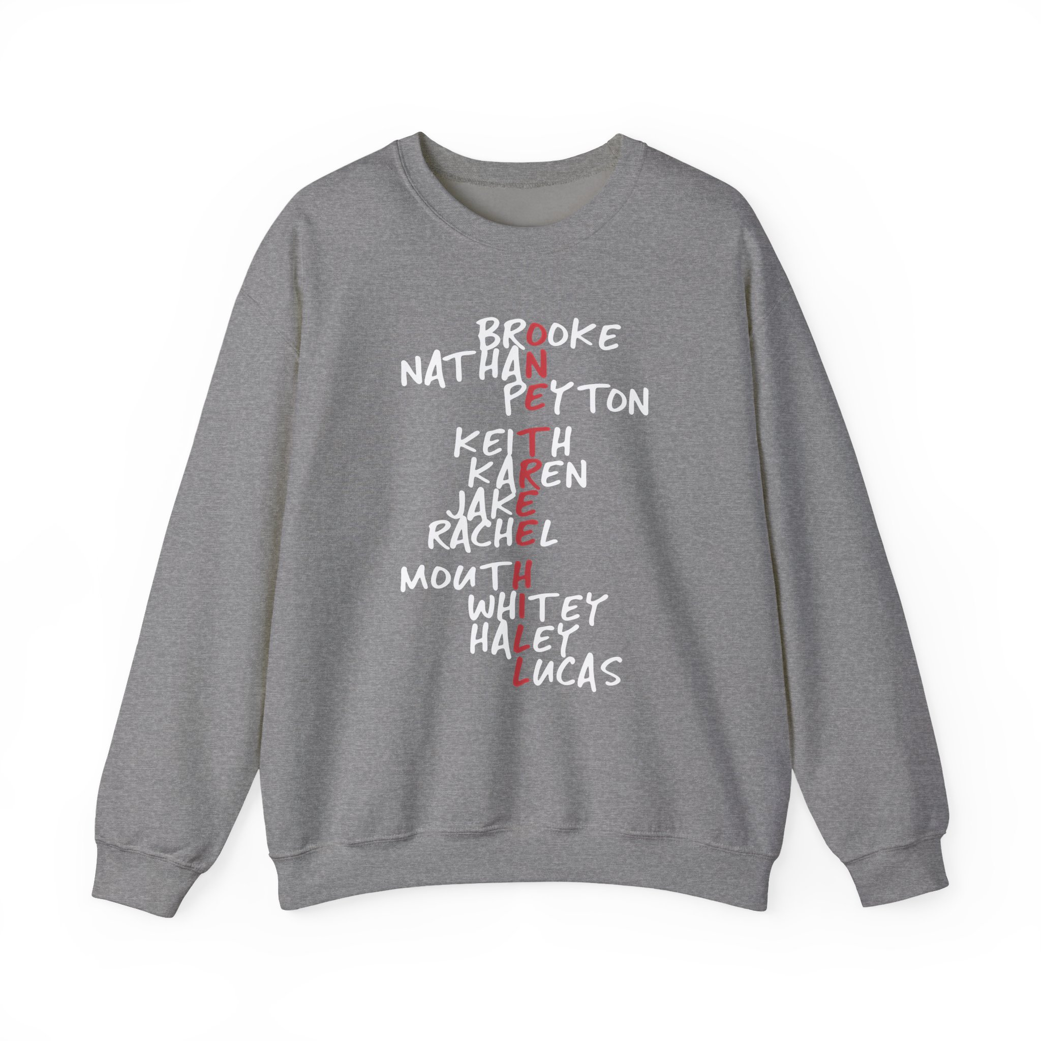 One Tree Hill Character Names Unisex Heavy Blend Crewneck Sweatshirt