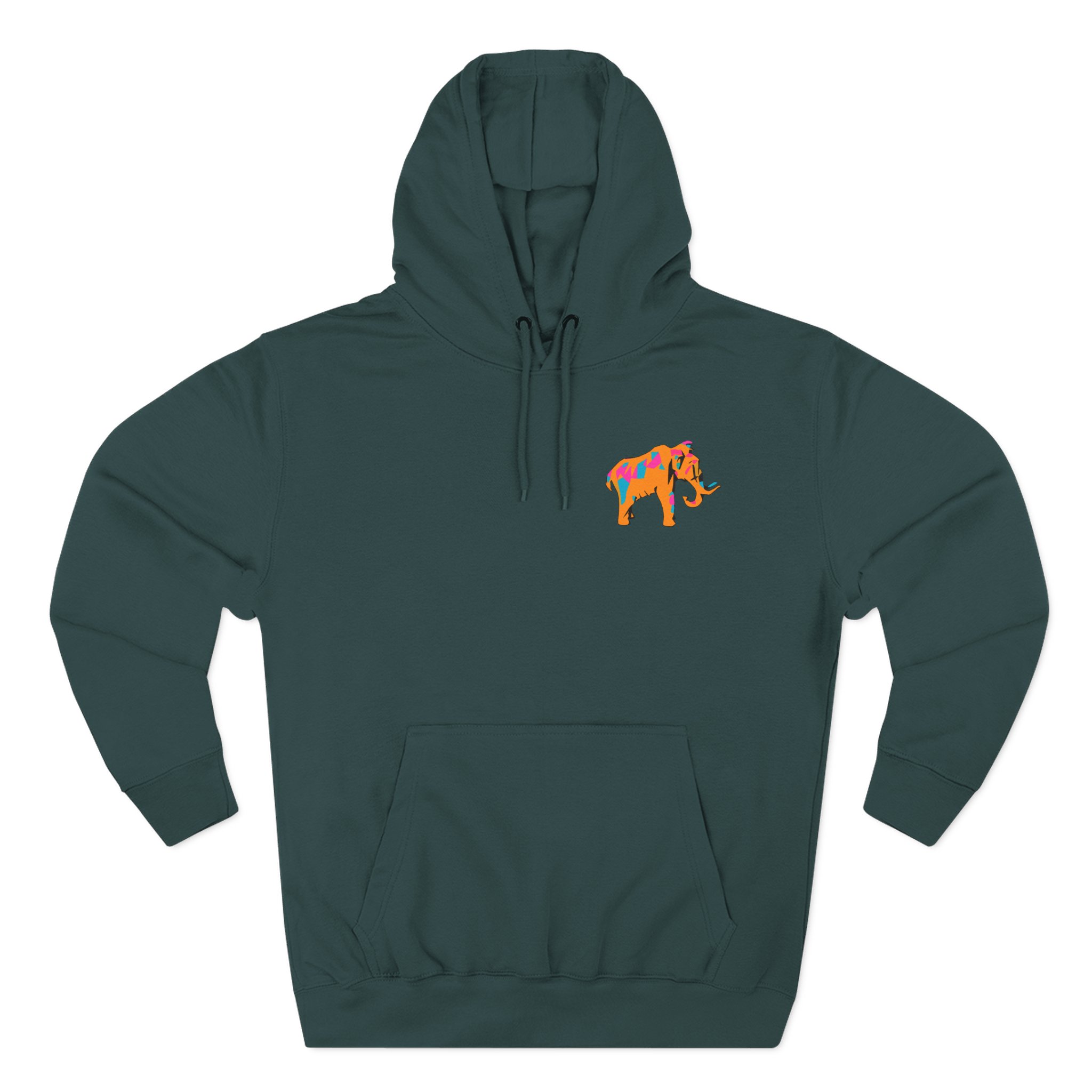 Mammoth Club Tangerine Three-Panel Fleece Hoodie