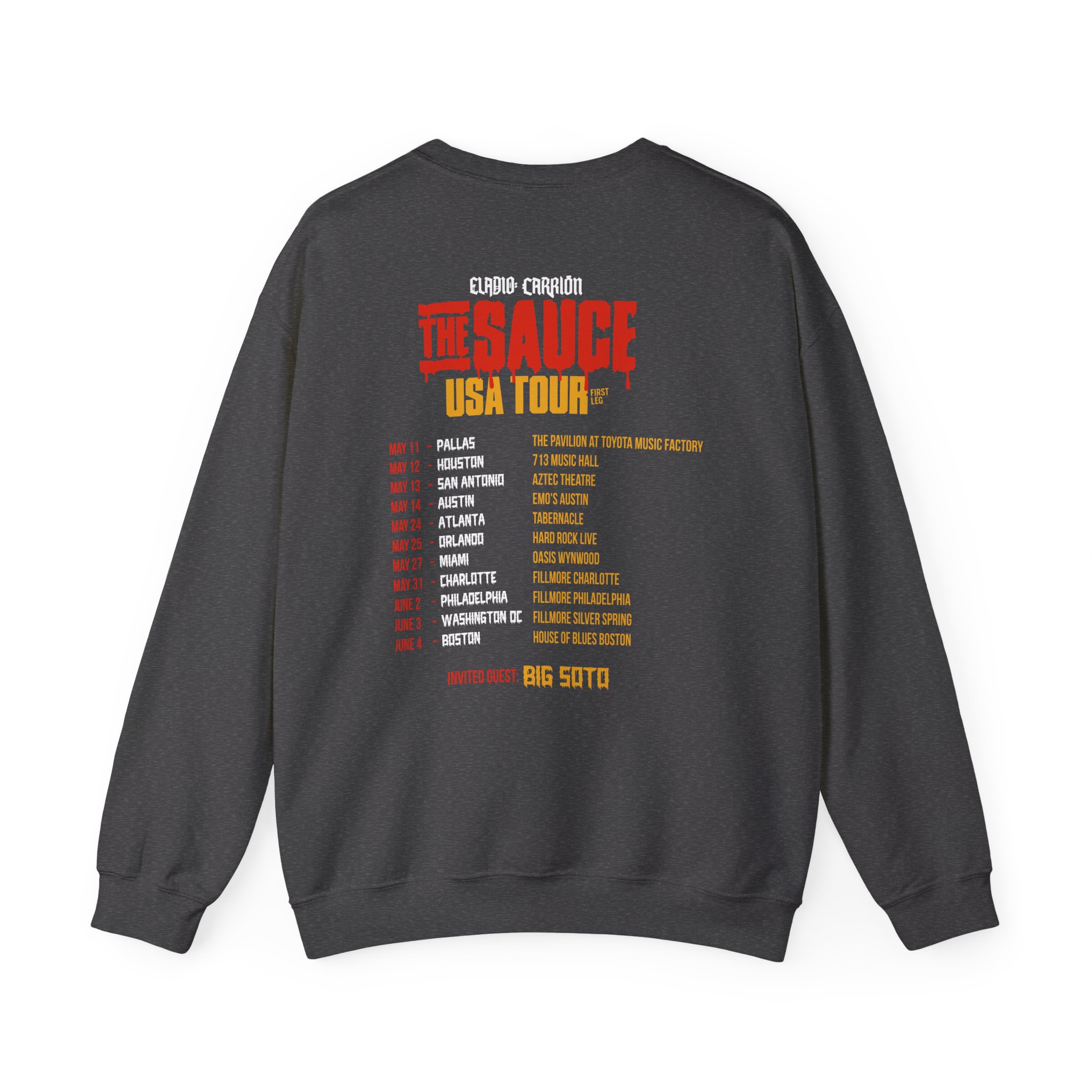 Sauce Boyz Usa Tour Unisex Heavy Blendâ„¢ Crewneck Sweatshirt