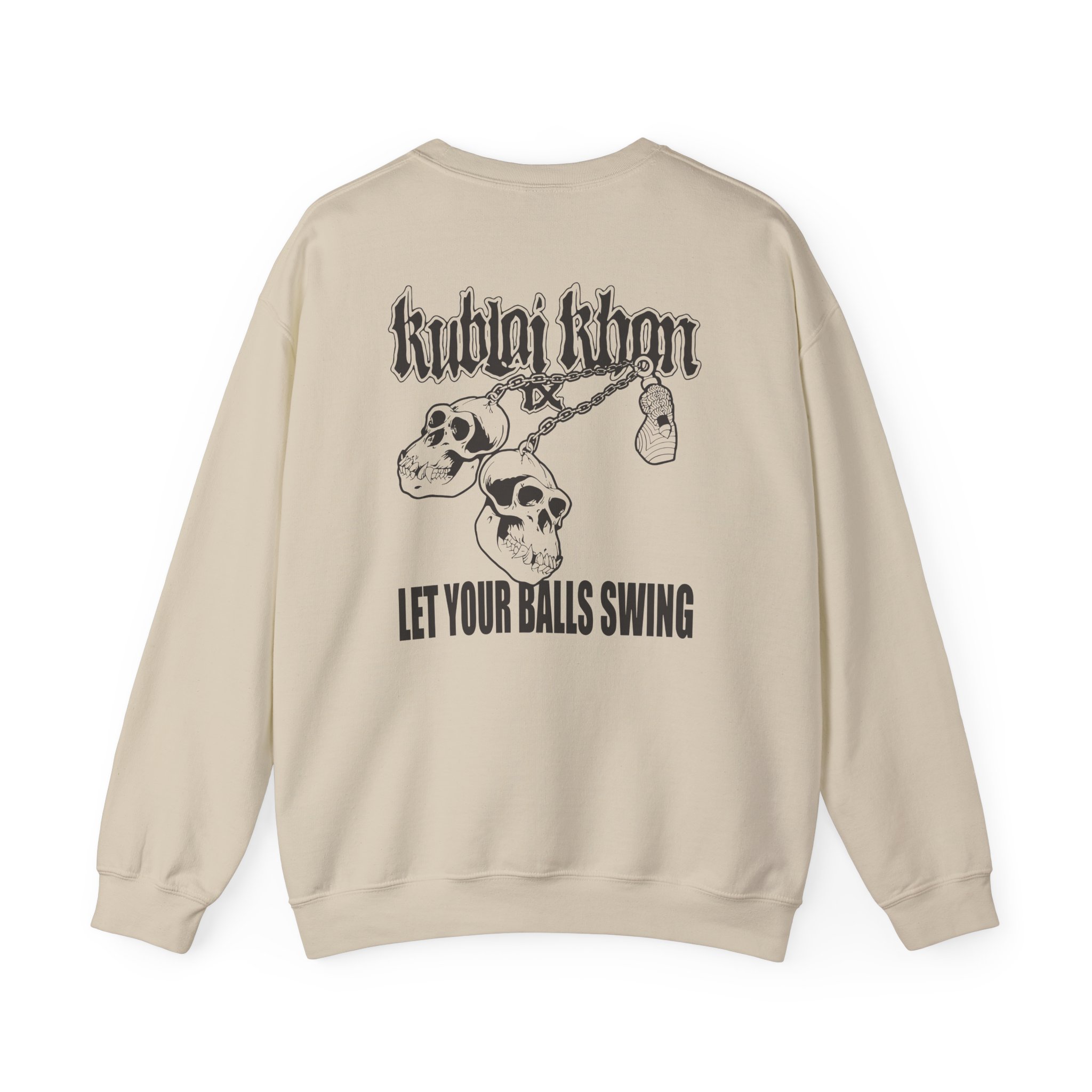 Kublai Khan - Let Your Balls Swing Unisex Heavy Blendâ„¢ Crewneck Sweatshirt
