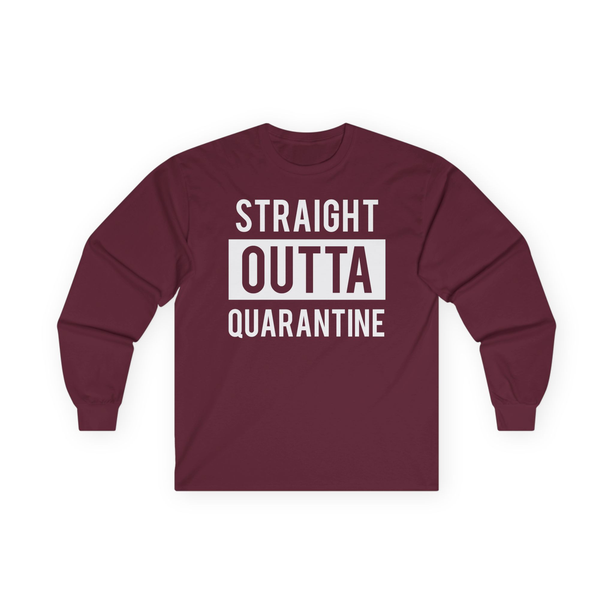 NWA Straight Outta Quarantine Unisex Ultra Cotton Long Sleeve Tee