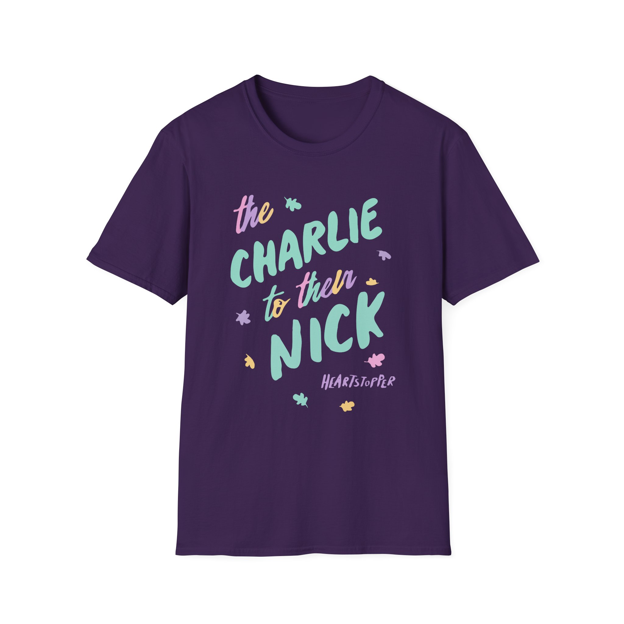 Heartstopper Charlie to Nick Pride Unisex Softstyle T-Shirt