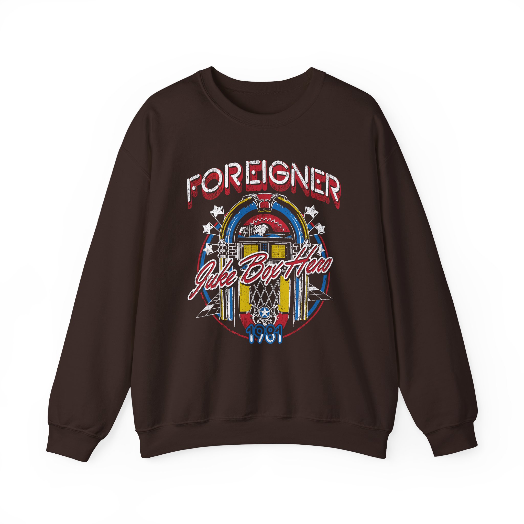 Foreigner Juke Box Hero Unisex Heavy Blendâ„¢ Crewneck Sweatshirt