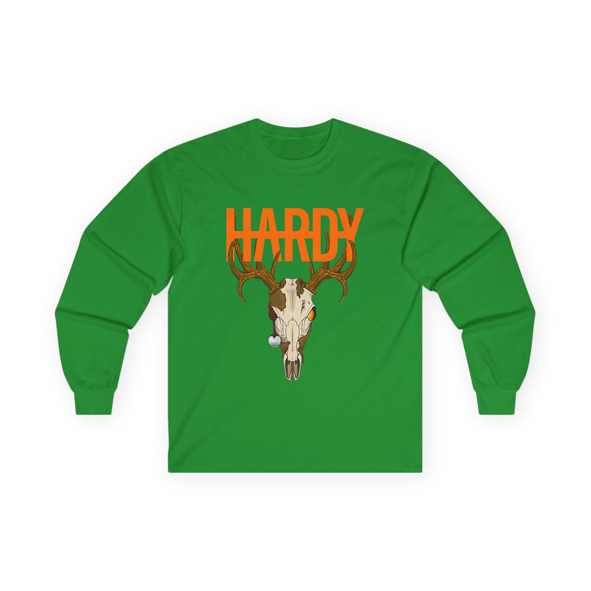 Hardy Deer Skull Unisex Ultra Cotton Long Sleeve Tee