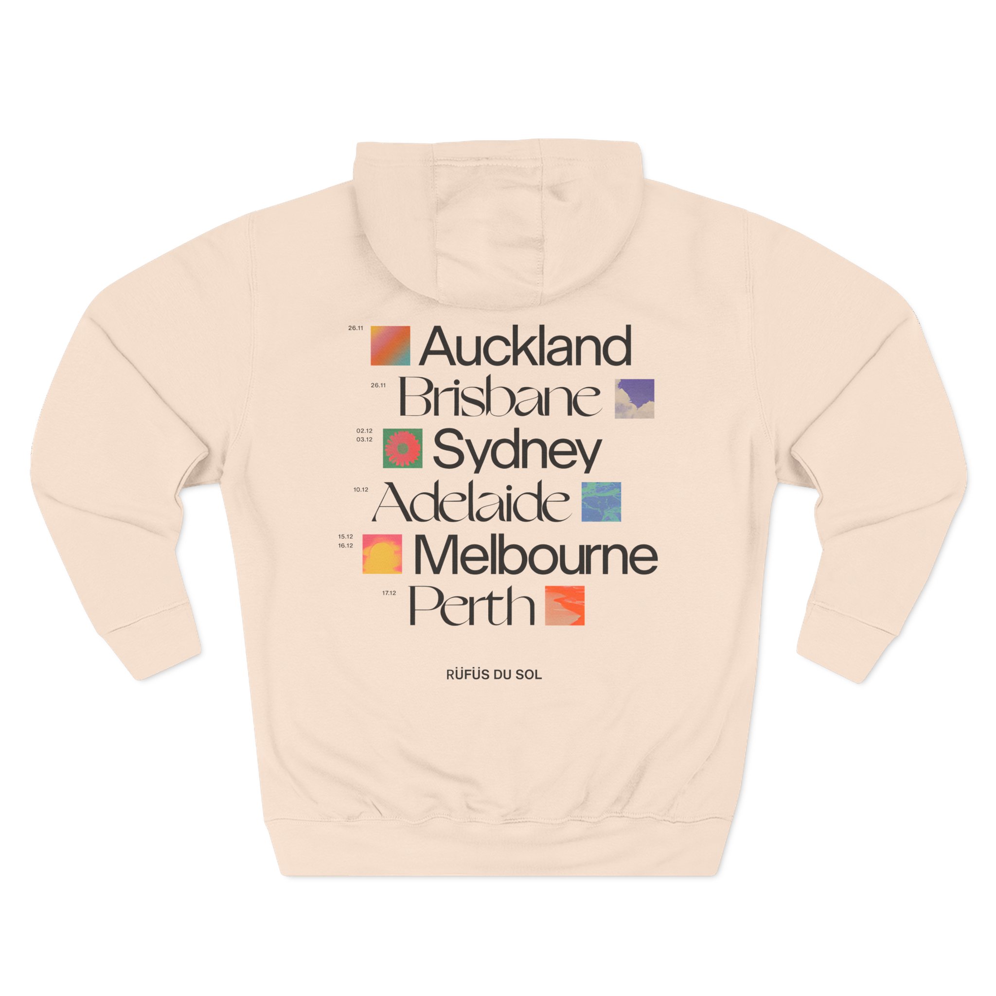 Rufus Du Sol Three-Panel Fleece Hoodie